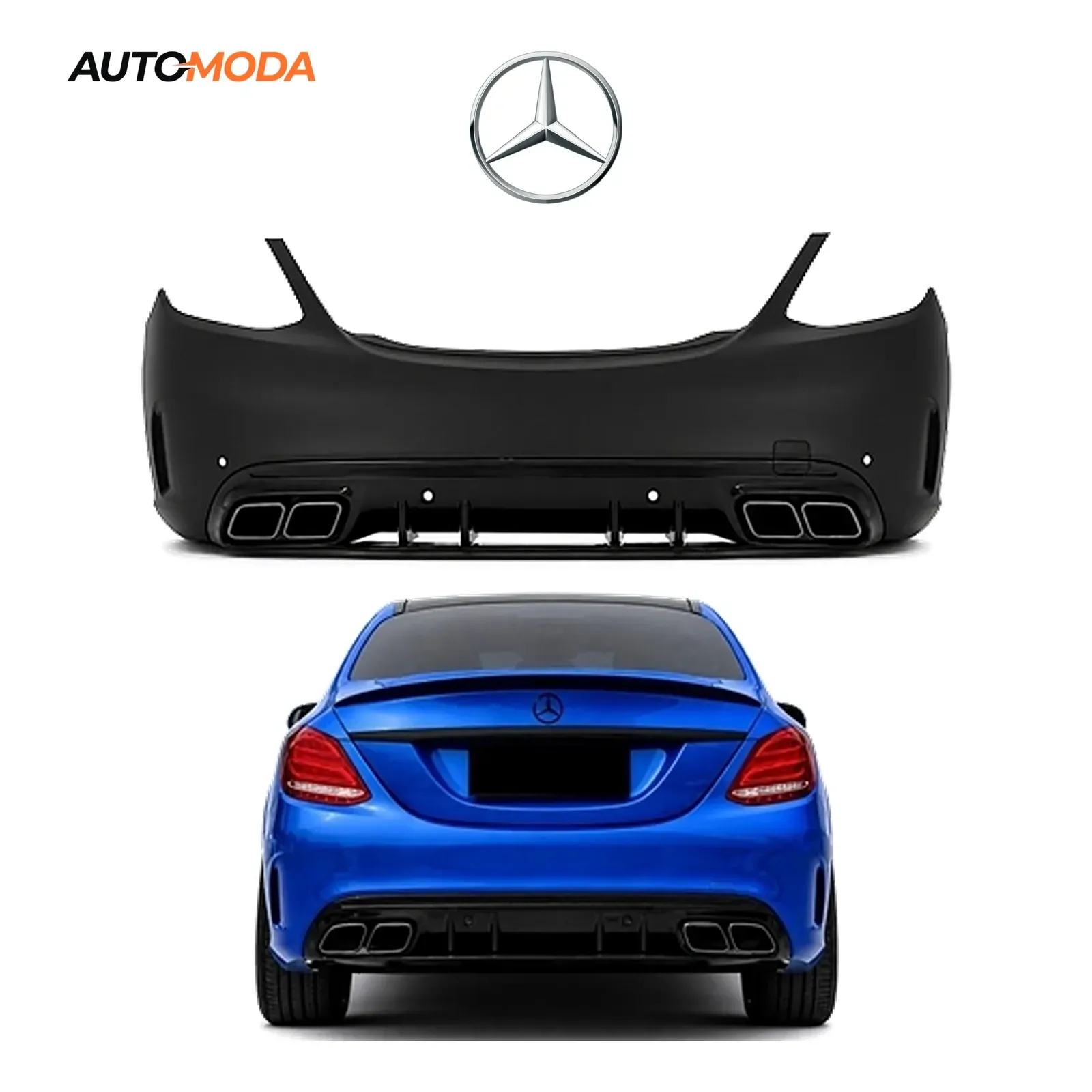 Mercedes C klasa W205 zadnji branik AMG (2015 - 2021)