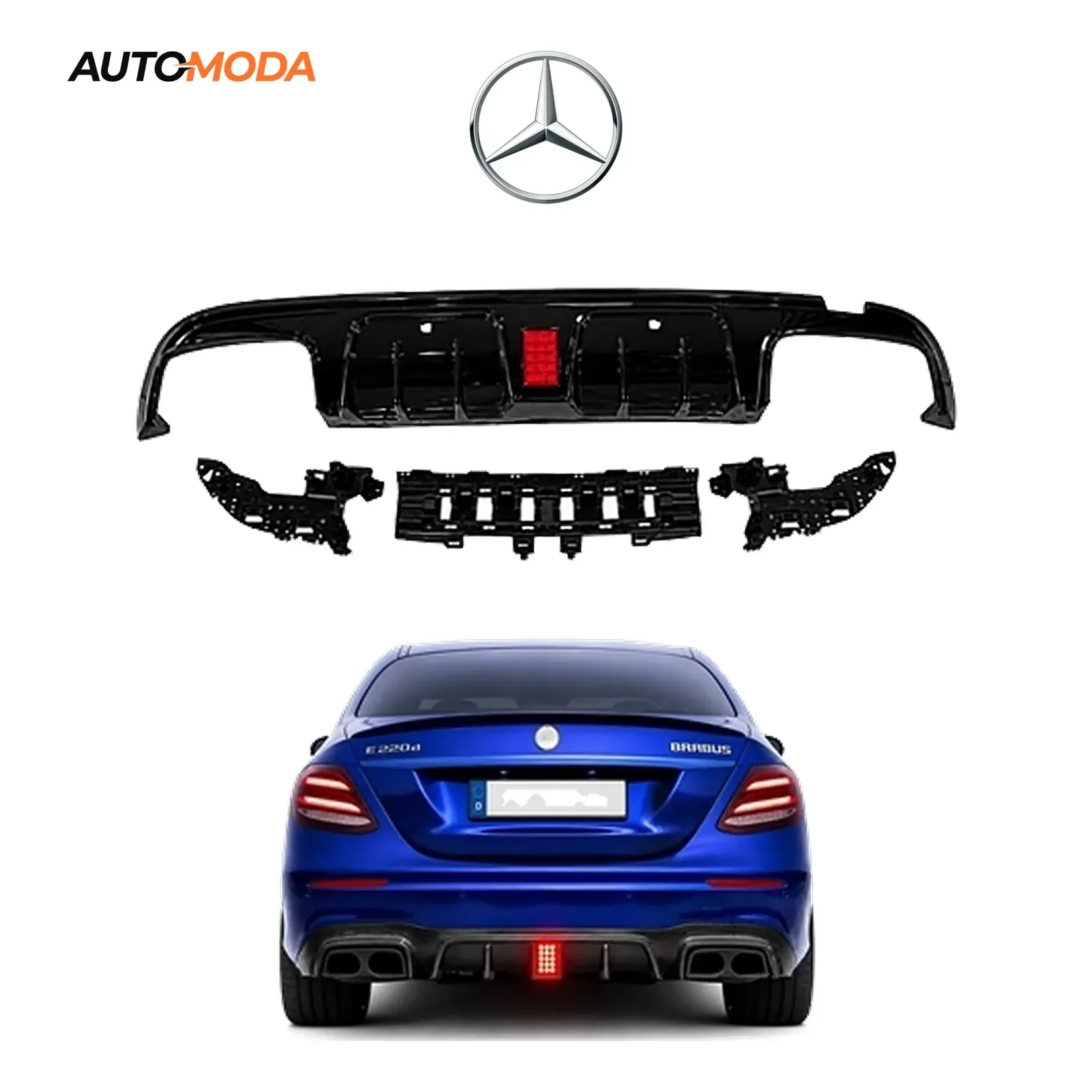 Mercedes C klasa W205 zadnji difuzor LED AMG (2015 - 2021)