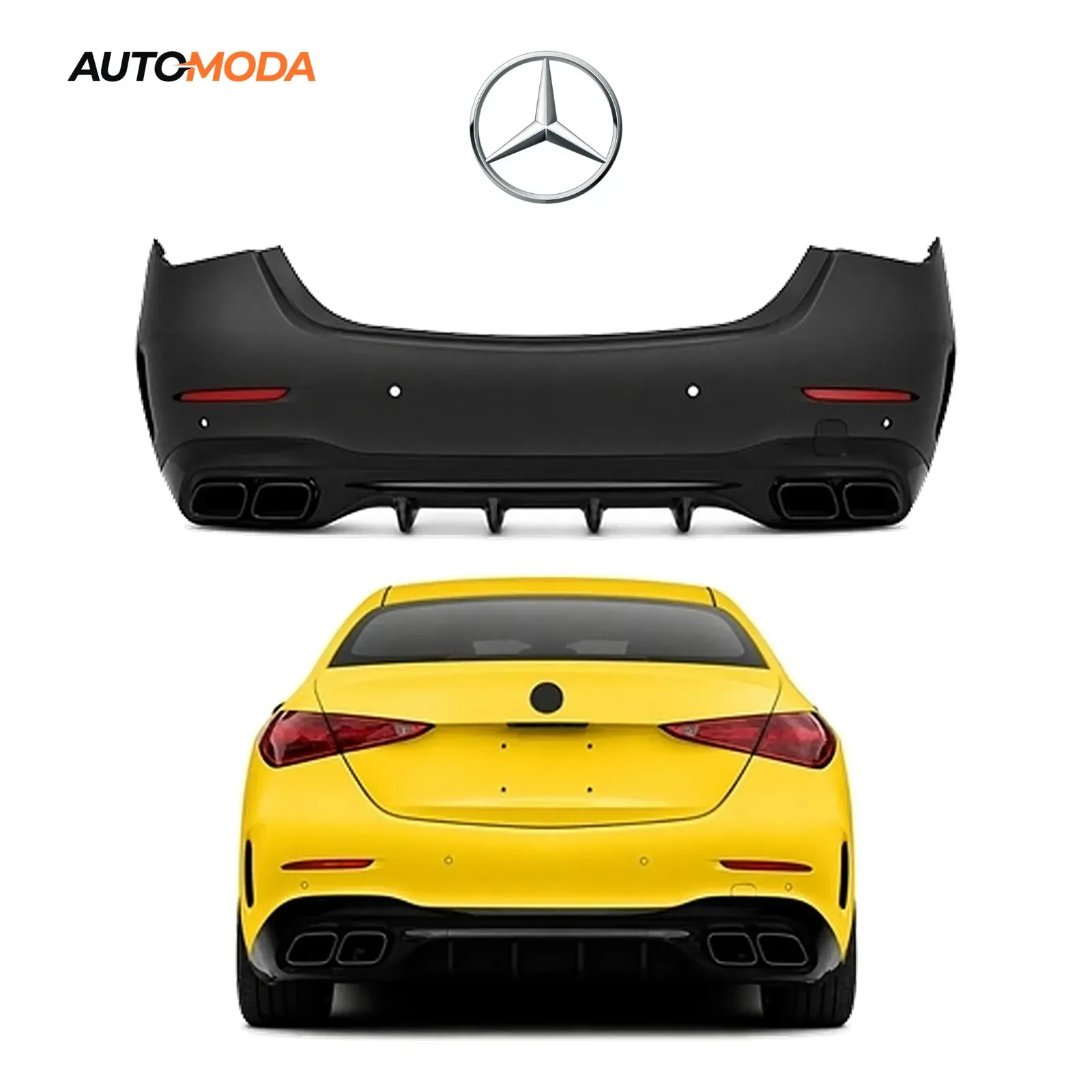 Mercedes C klasa W206 zadnji branik AMG (2021 - 2025)