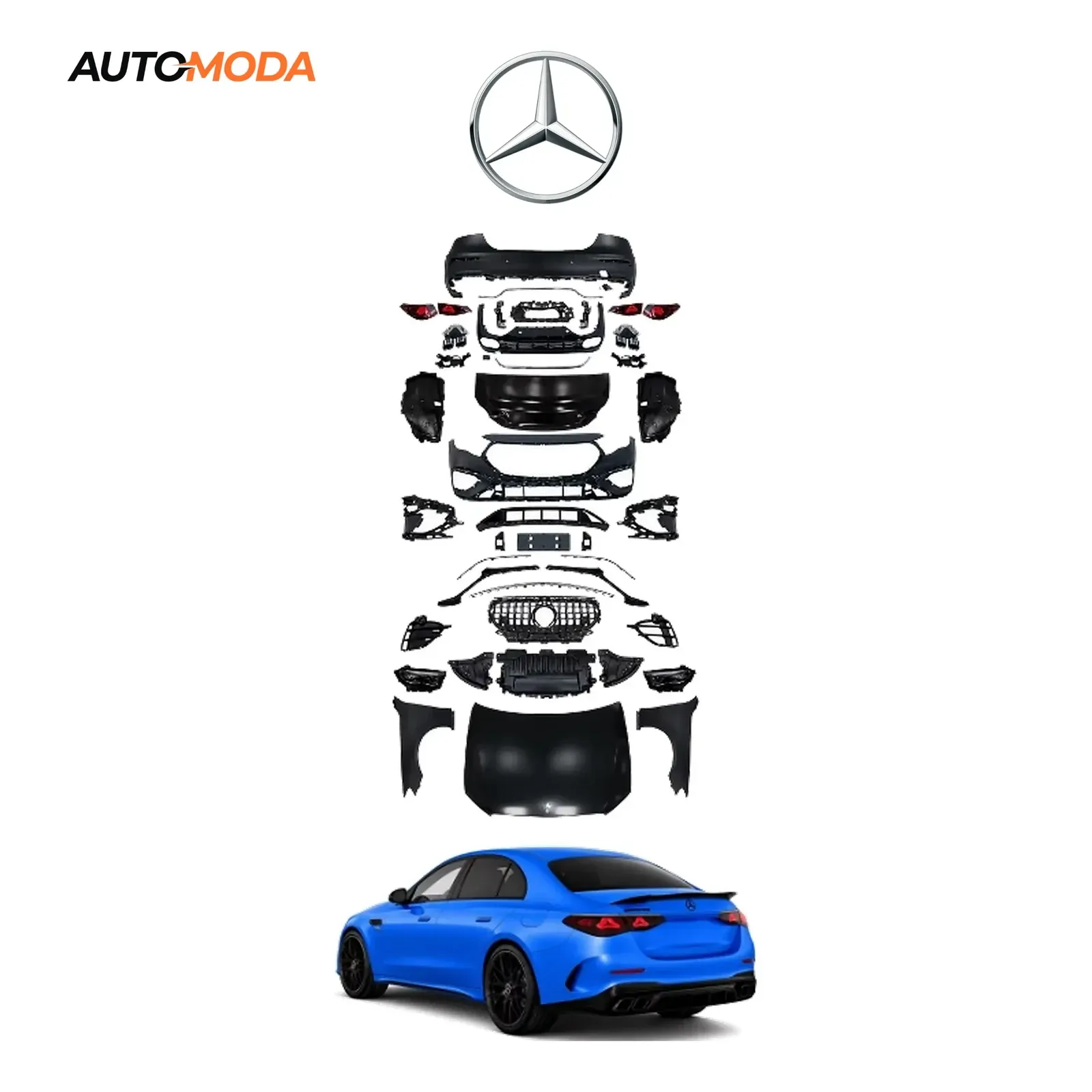 Mercedes E klasa W213 body kit AMG (konverzija 2017 - 2020 u W214 2023 - 2026)