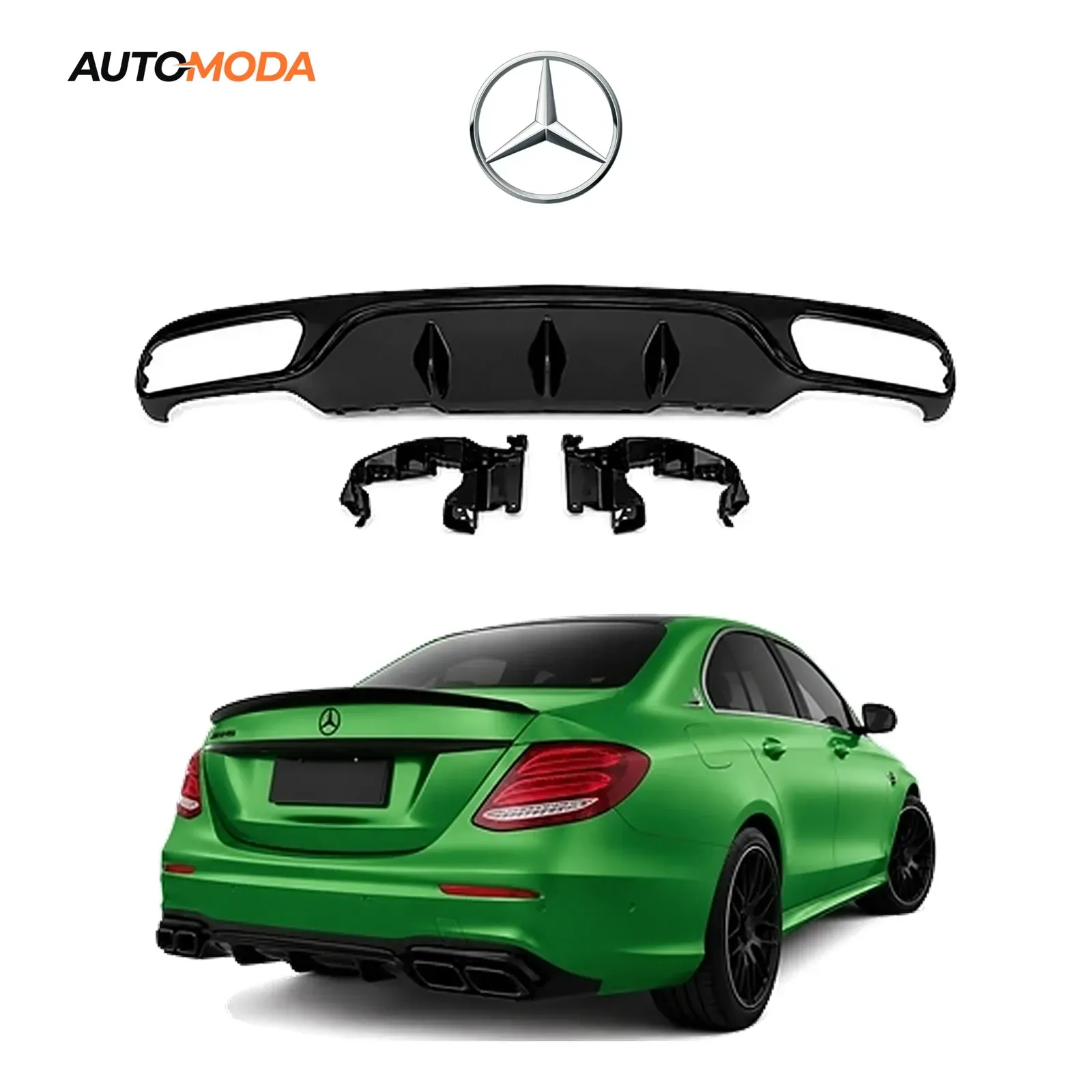 Mercedes E klasa W213 zadnji difuzor AMG (2017 - 2020)