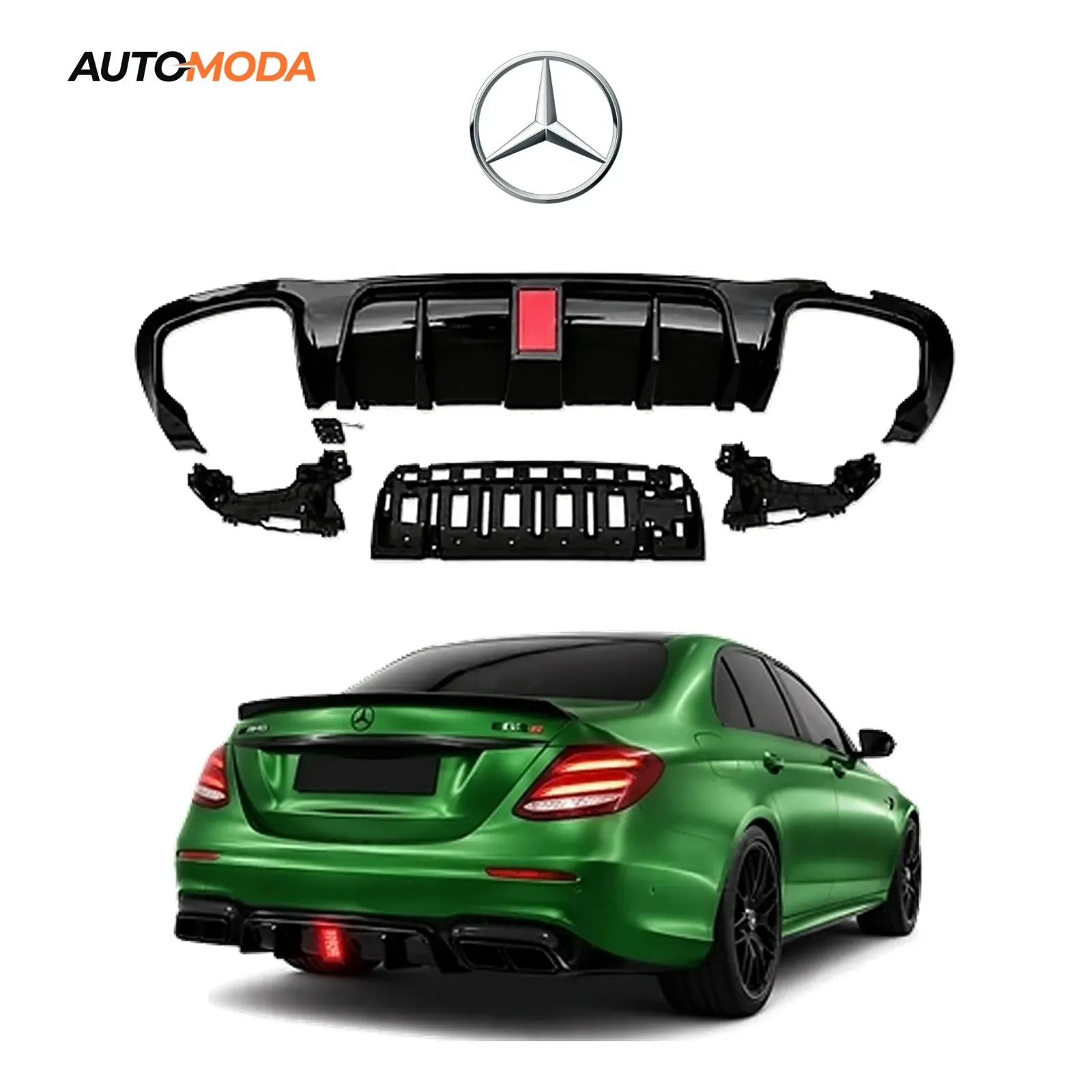 Mercedes E klasa W213 zadnji difuzor LED AMG (2017 - 2020)