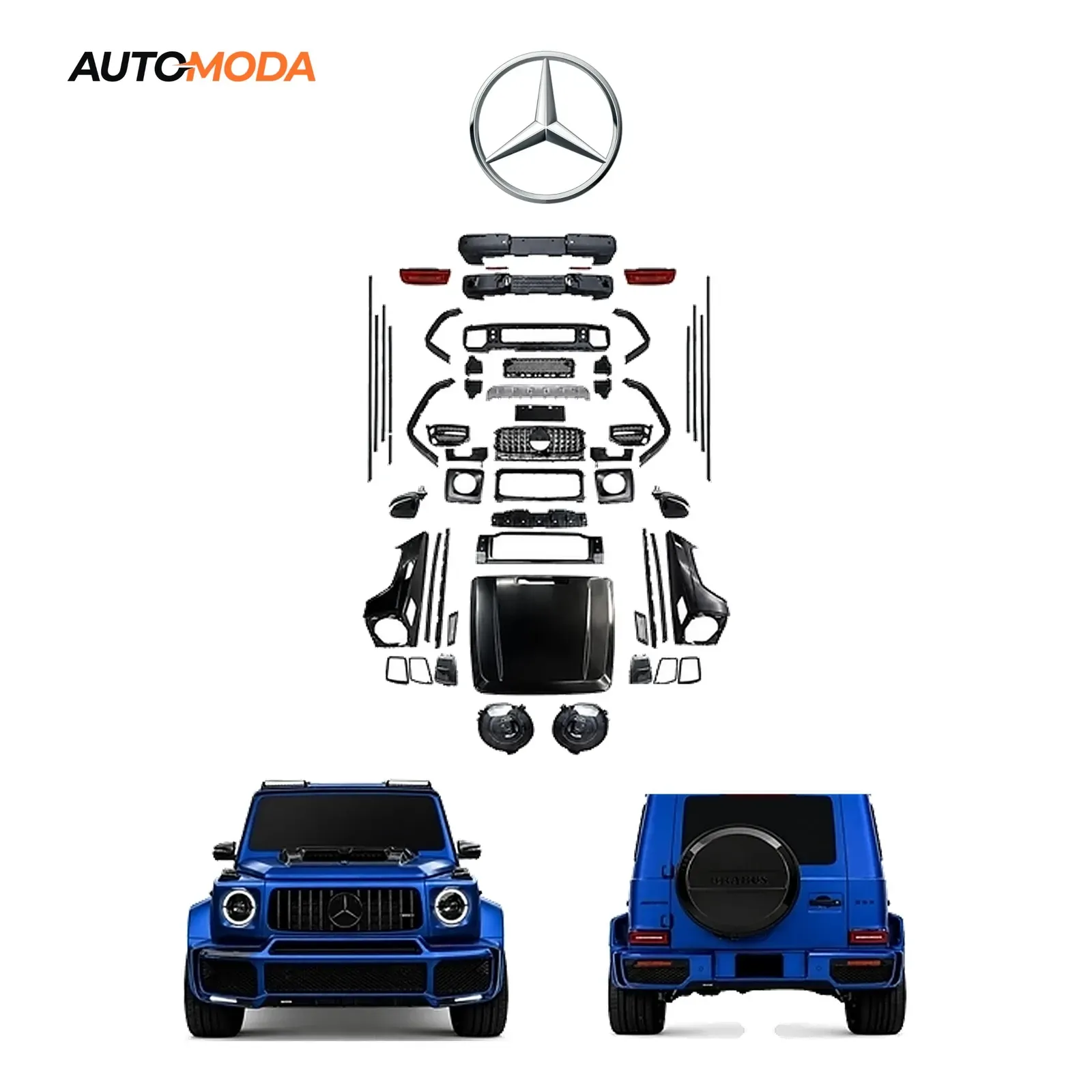 Mercedes G klasa W463 body kit Brabus (konverzija 2000 - 2019 u W464 2019 - 2023)
