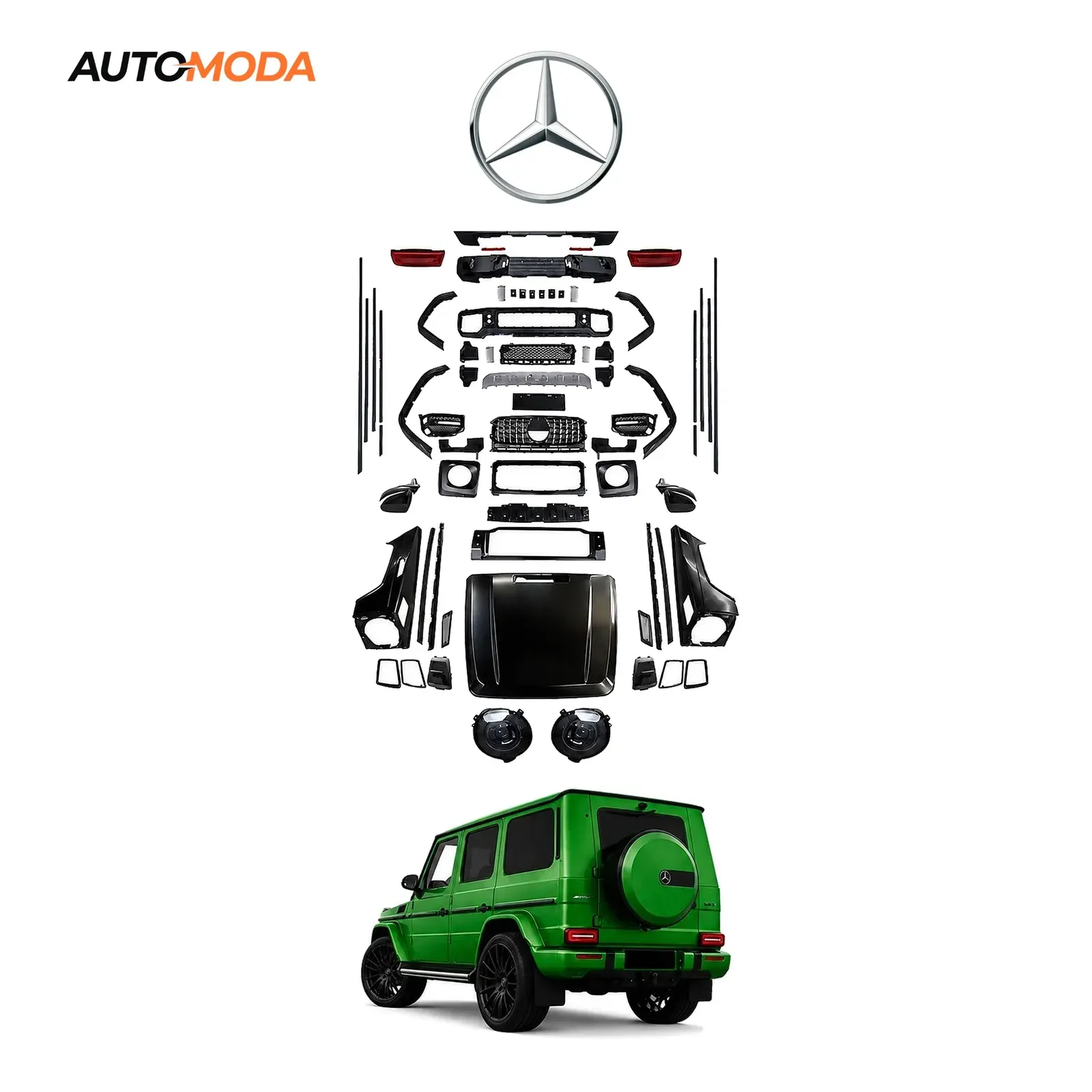 Mercedes G klasa W463 body kit G63 AMG (konverzija 2000 - 2019 u W464 2019 - 2023)