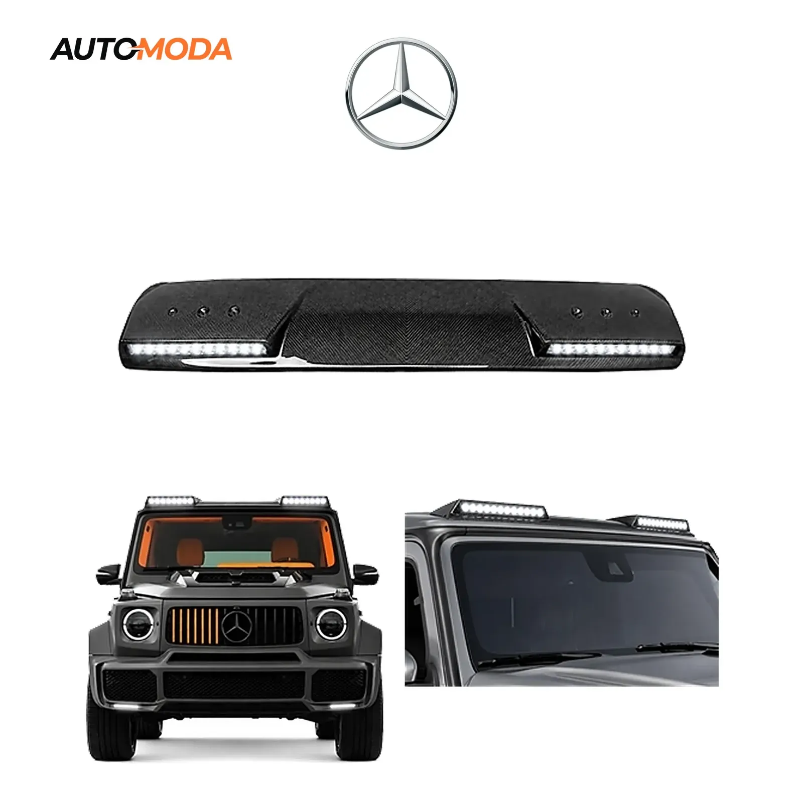 Mercedes G klasa W464 LED bar carbon Brabus (2019 - 2023)