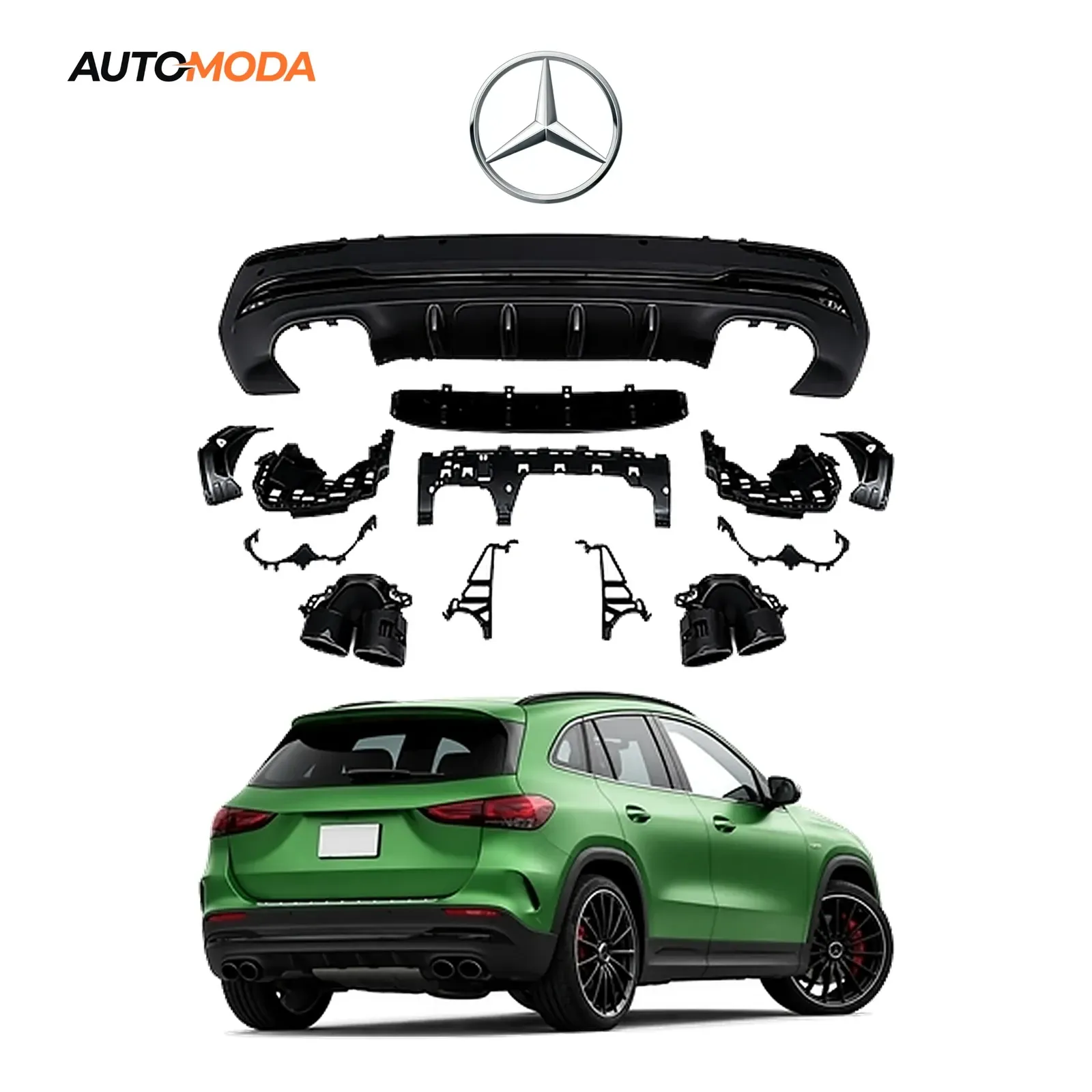 Mercedes GLA H247 zadnji difuzor AMG (2019 - 2024)
