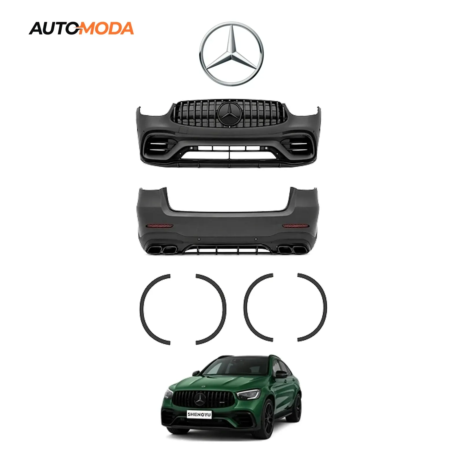 Mercedes GLC X253 SUV prednji i zadnji branik AMG (2020 - 2022)