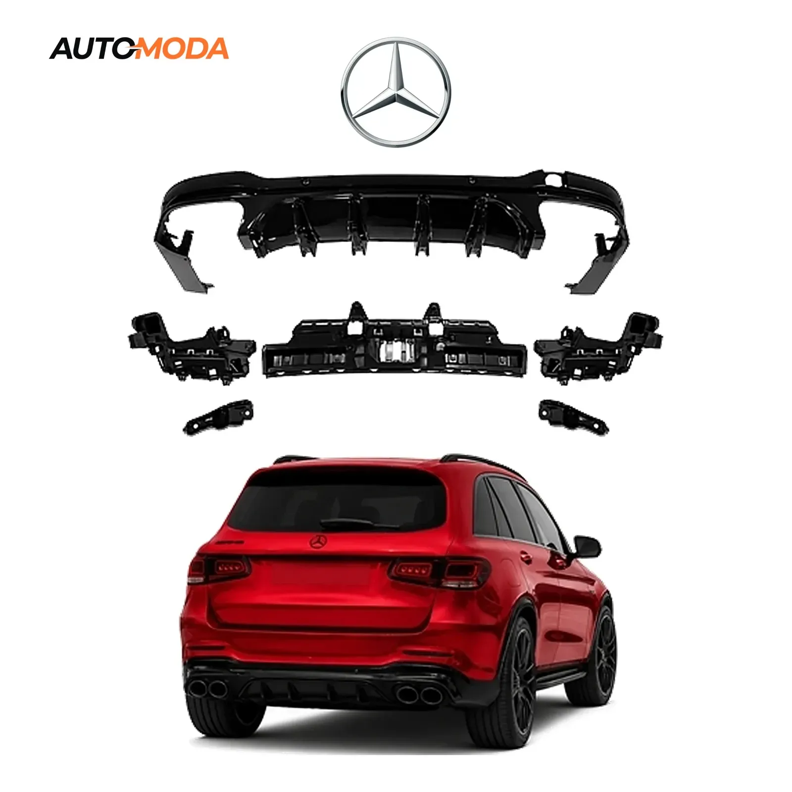 Mercedes GLC X253 SUV zadnji difuzor AMG model 2 (2015 - 2020)