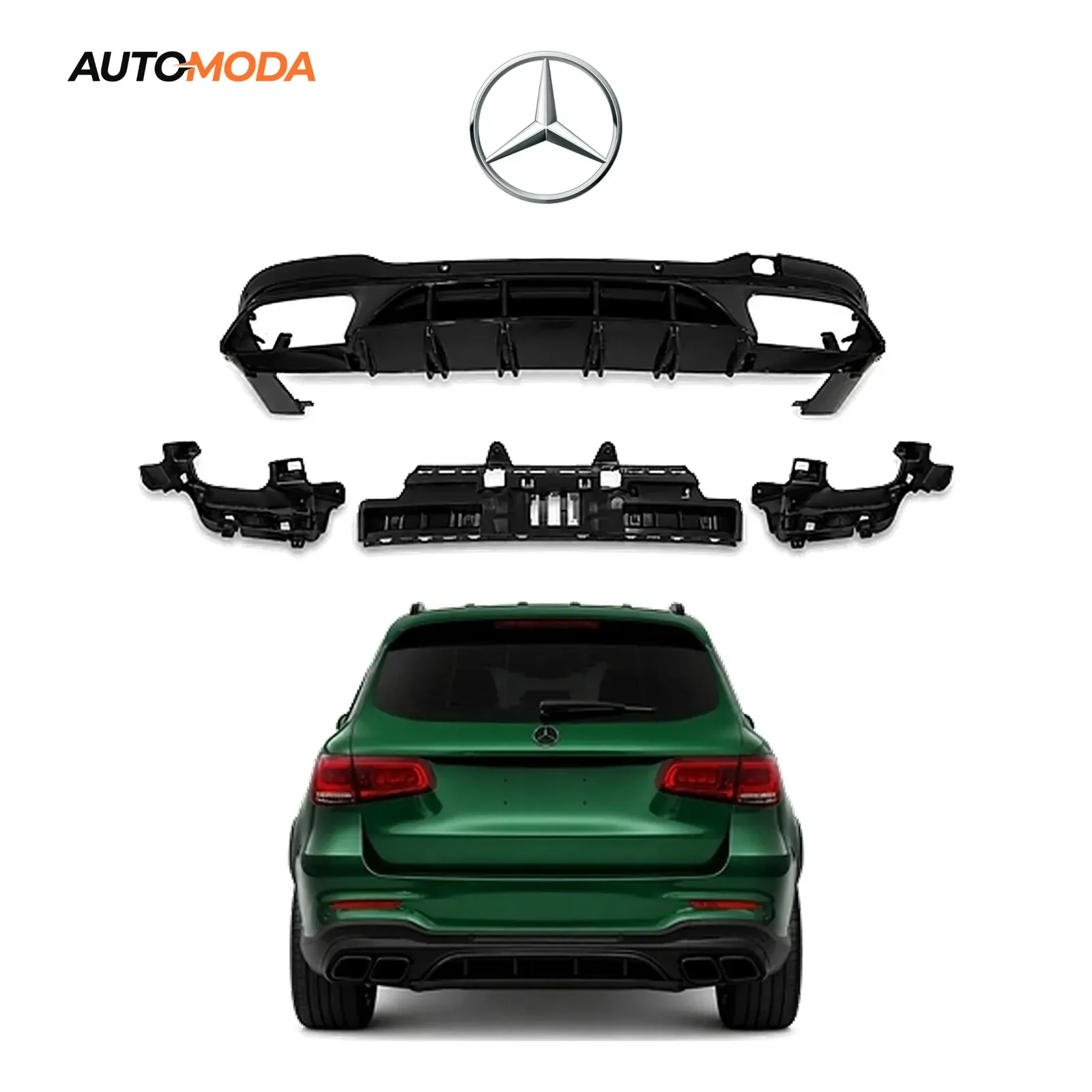 Mercedes GLC X253 SUV zadnji difuzor AMG (2020 - 2022)