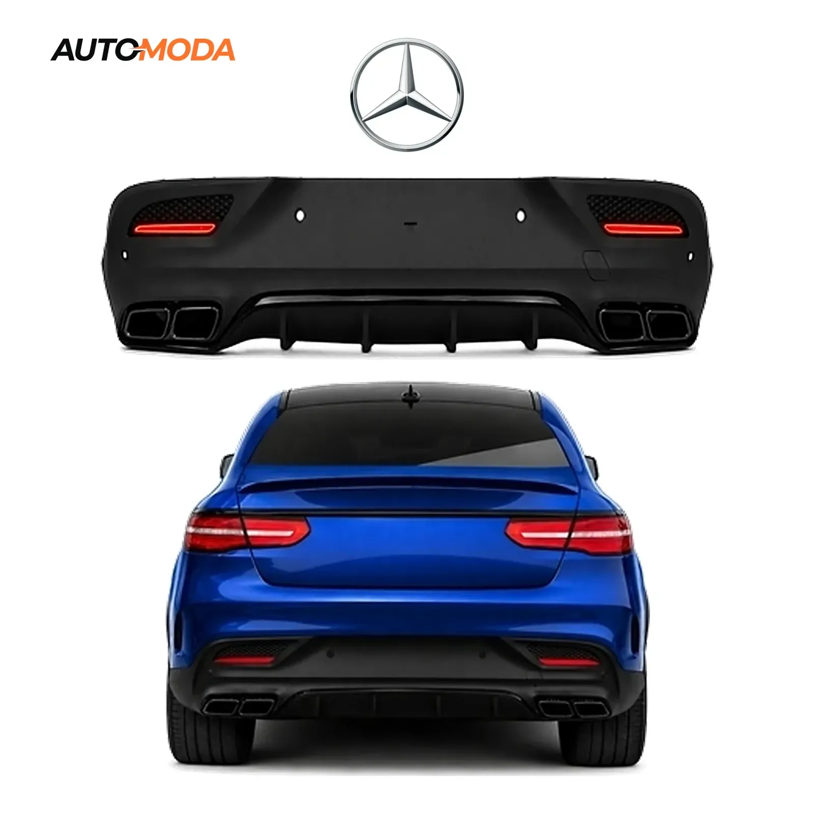 Mercedes GLE C292 Coupe zadnji difuzor AMG (2015 - 2019)