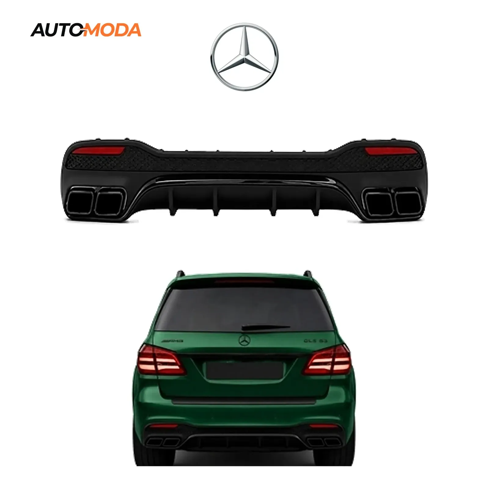 Mercedes GLE W166 SUV zadnji branik AMG (2015 - 2019)