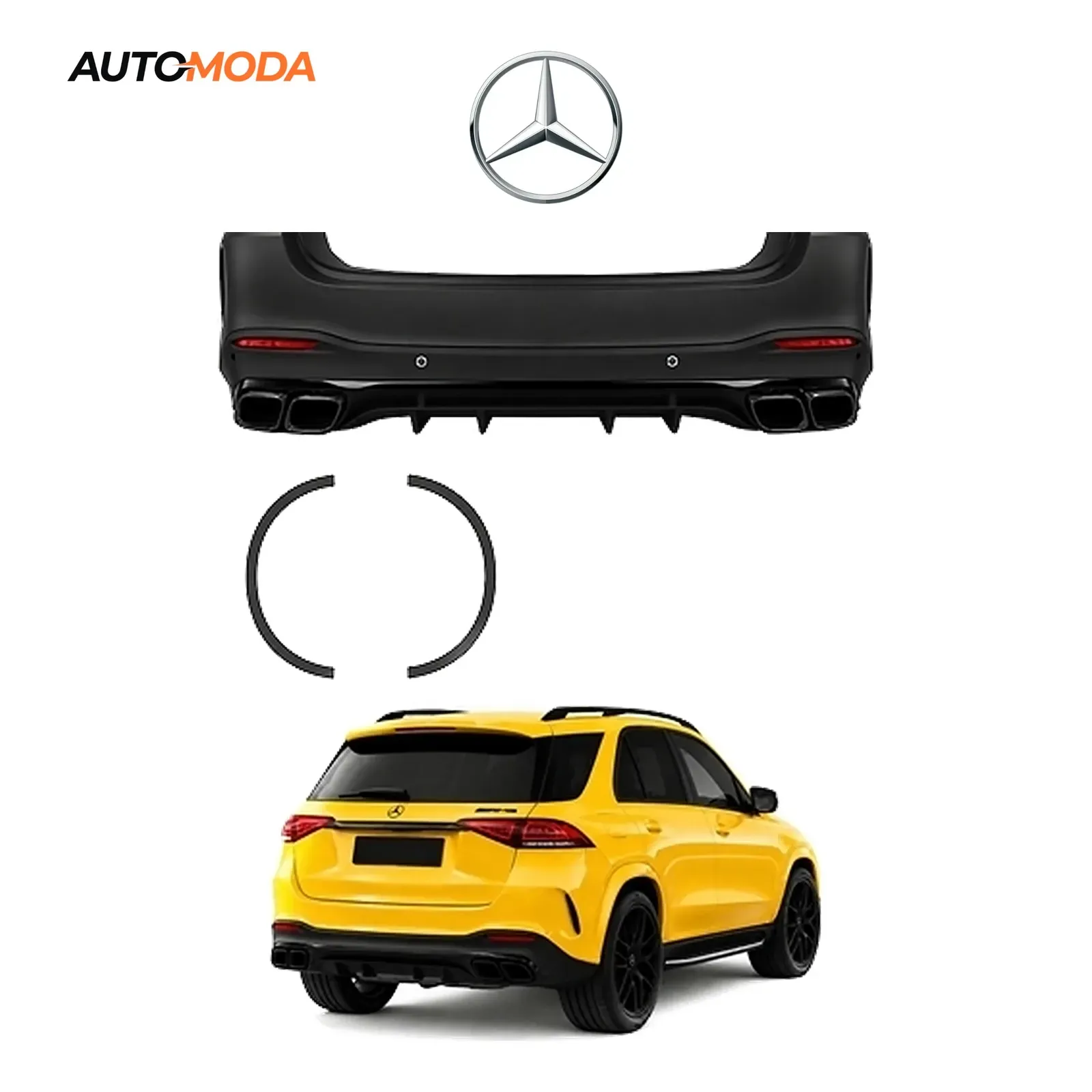 Mercedes GLE W167 SUV zadnji branik AMG (2020 - 2025)