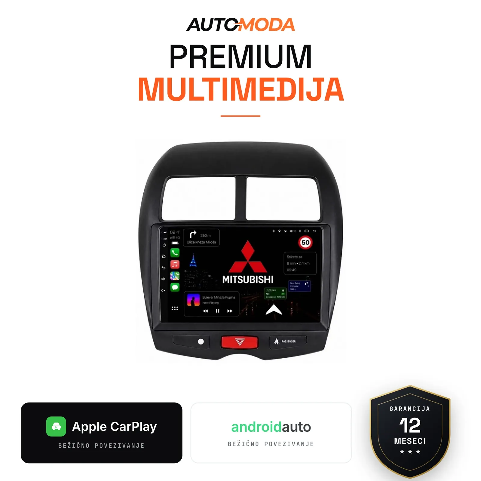Mitsubishi ASX multimedija 10"