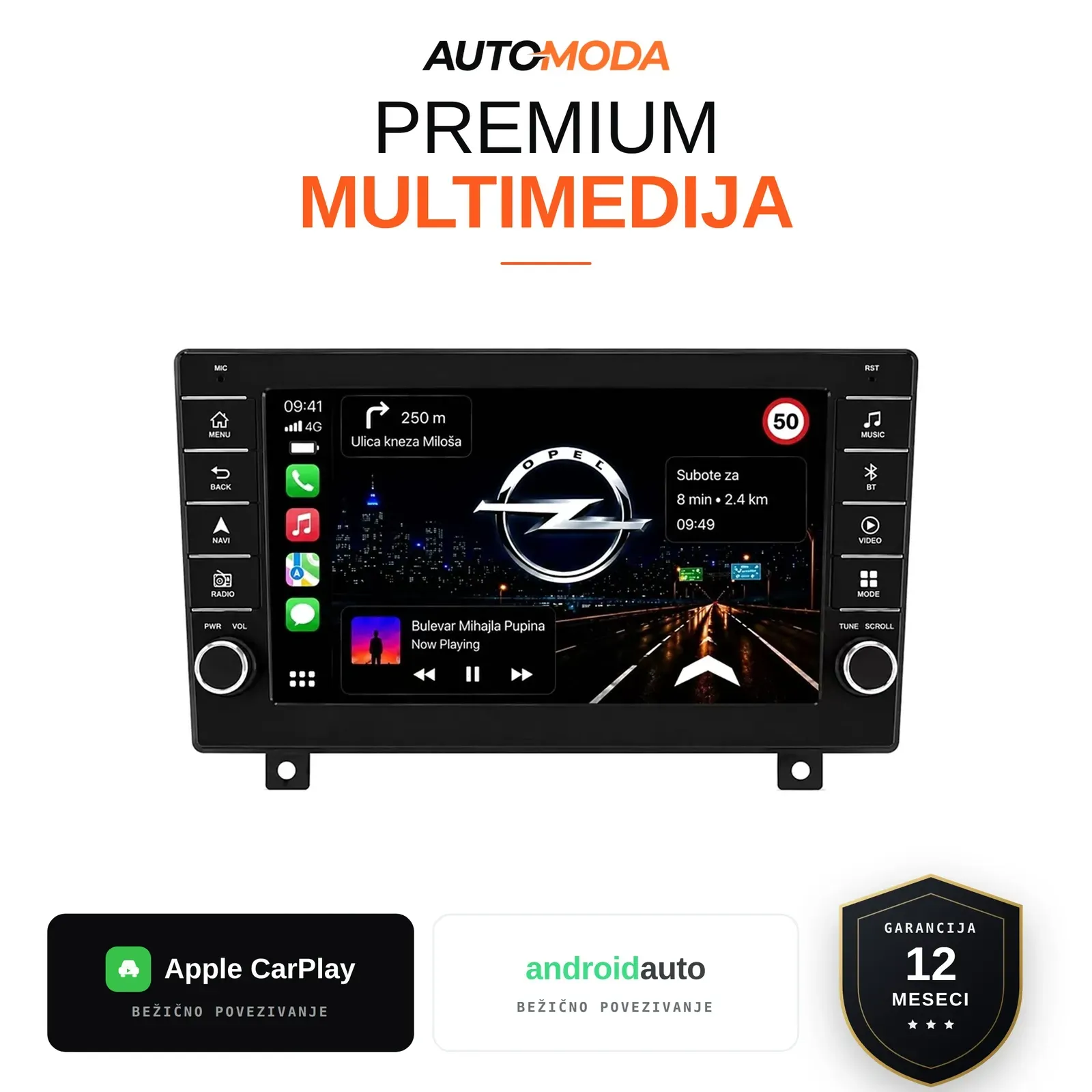 Opel multimedija 10"