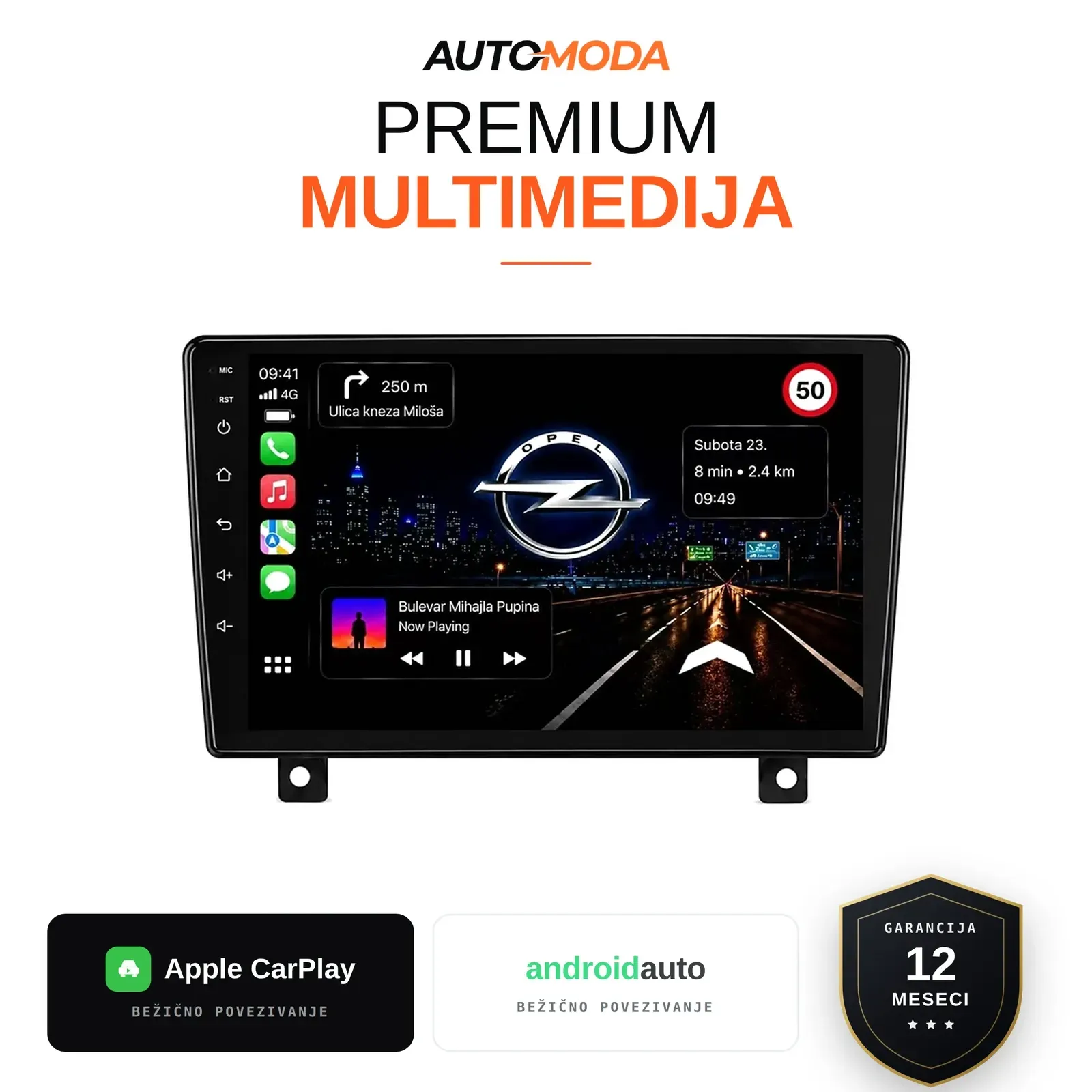 Opel multimedija 10"