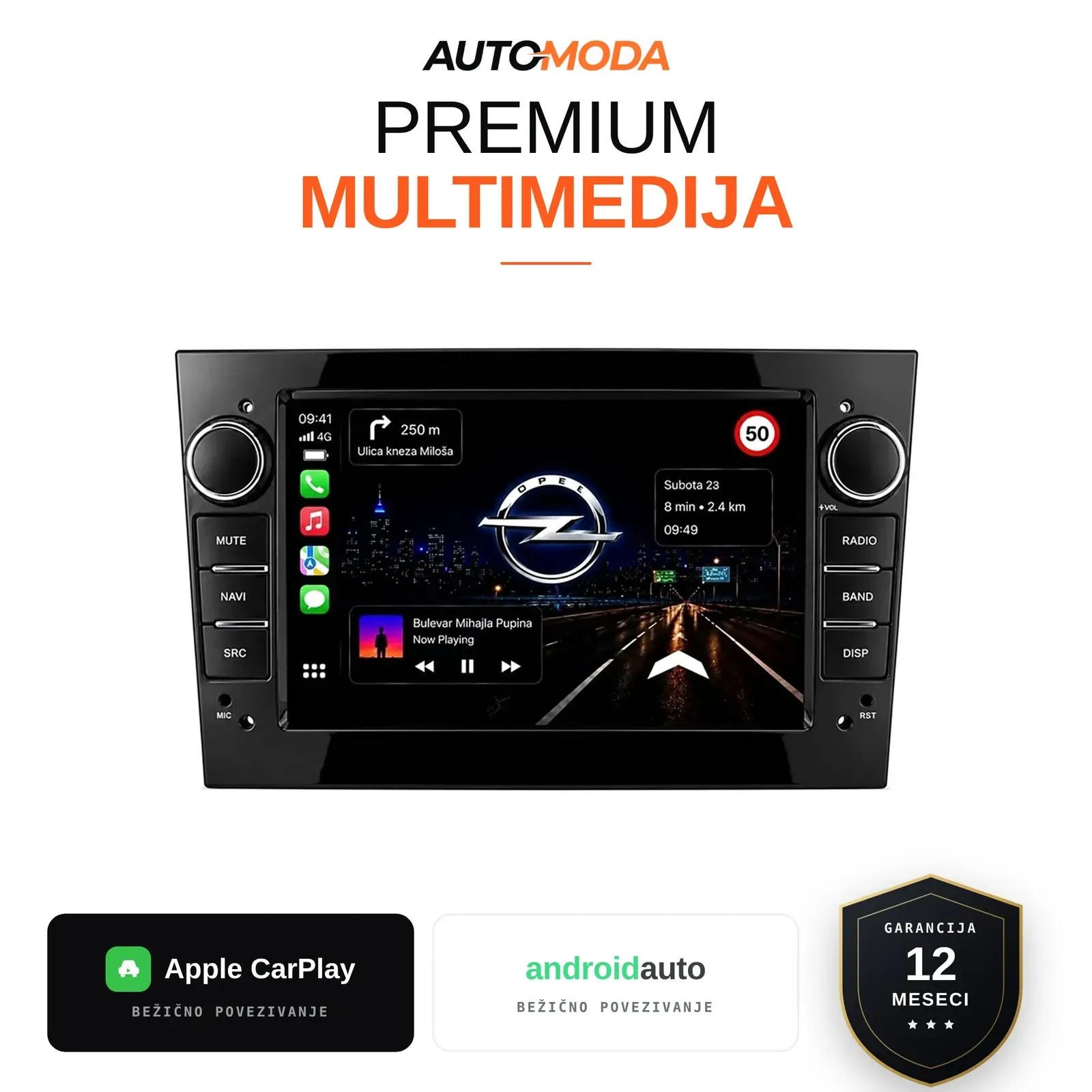 Opel multimedija 7"