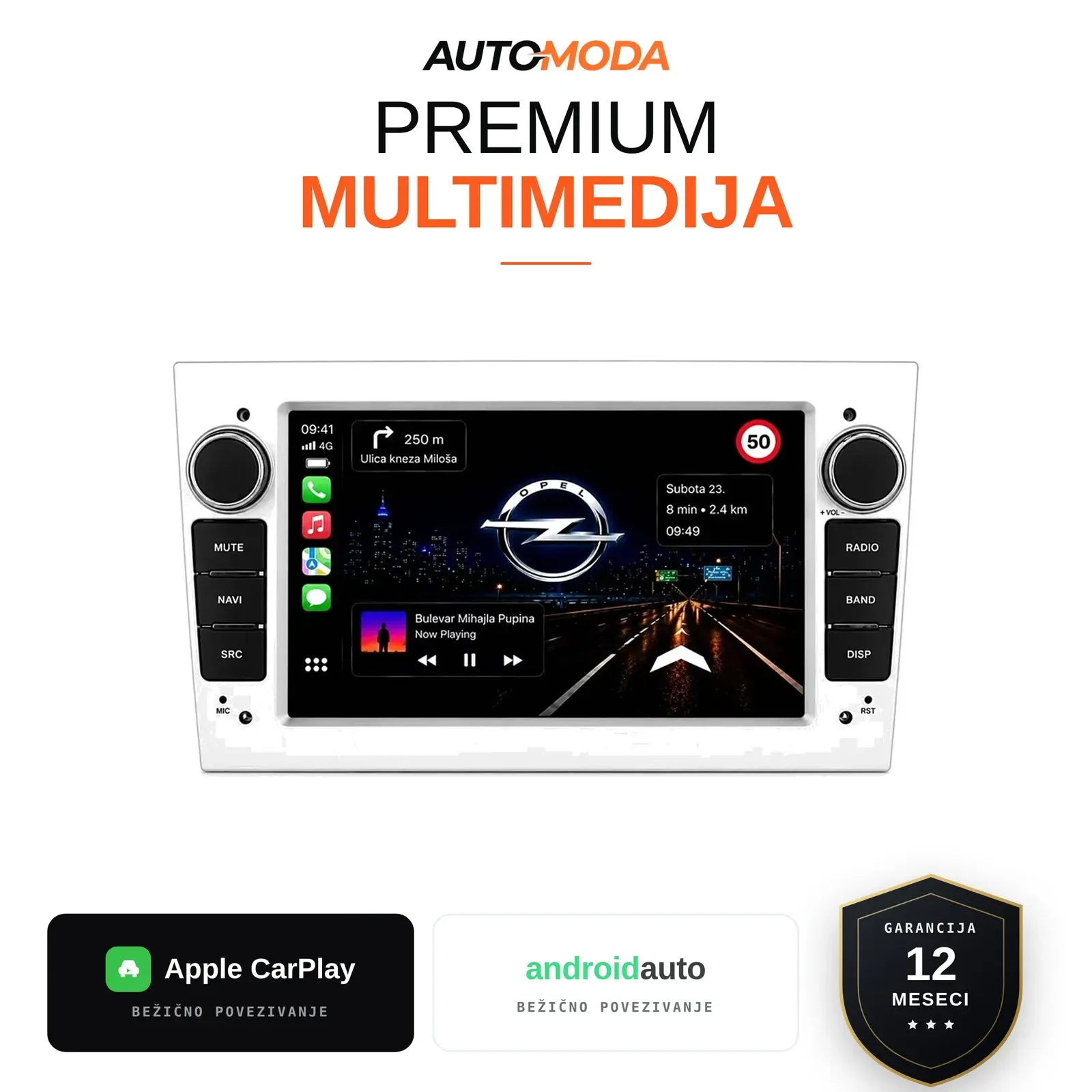 Opel multimedija 7"