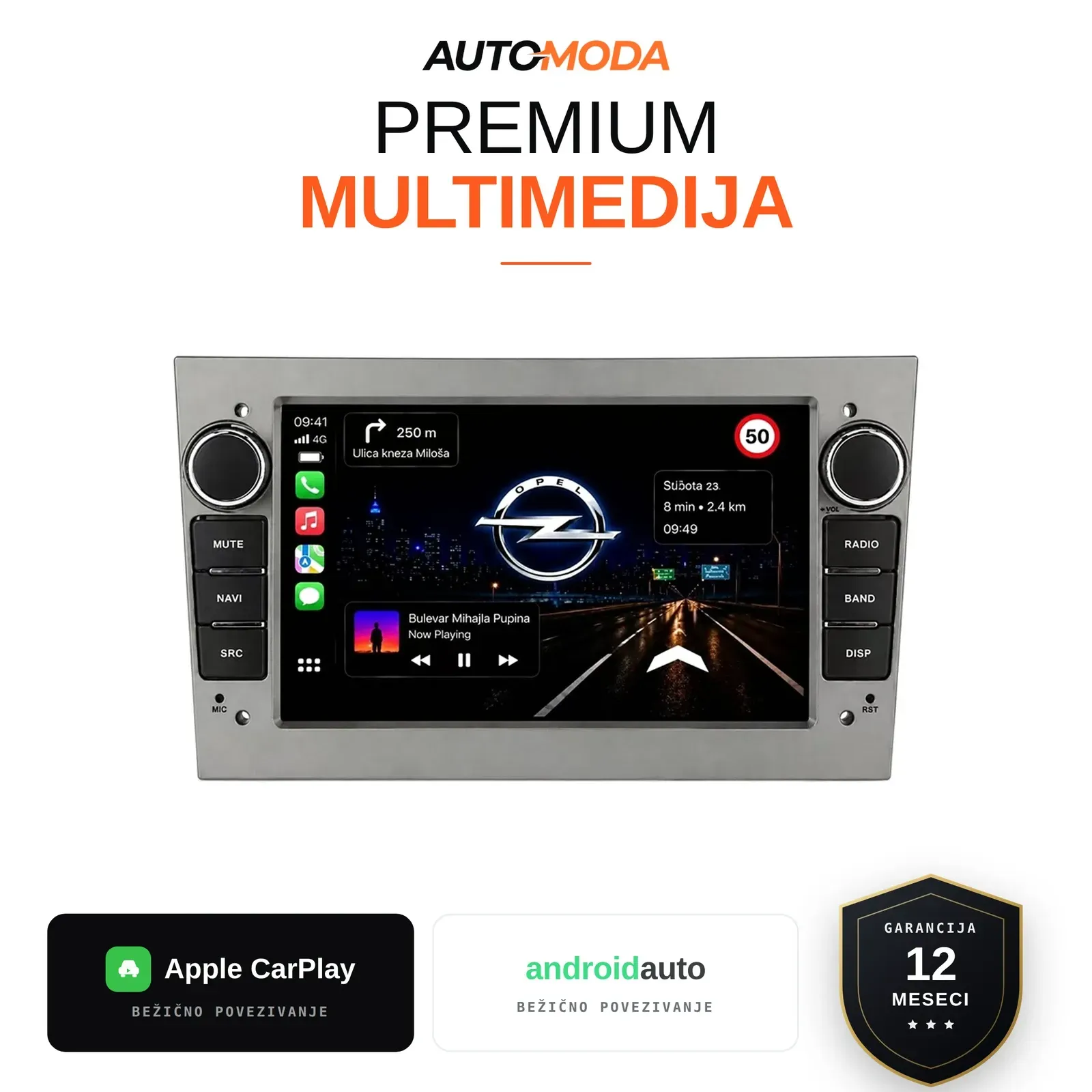 Opel multimedija 7"