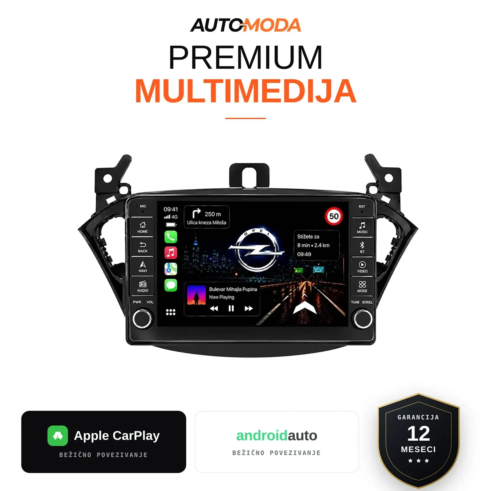 Opel Corsa E multimedija 10"