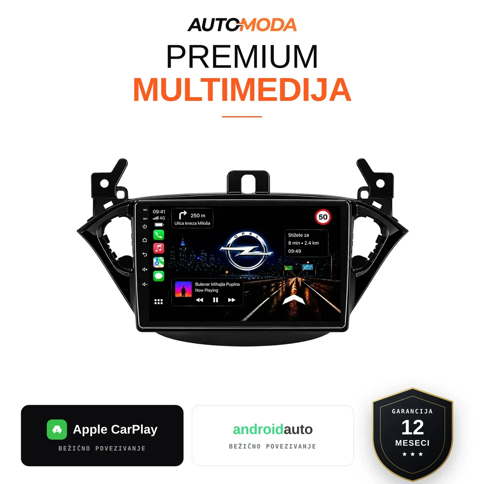 Opel Corsa E multimedija 10"