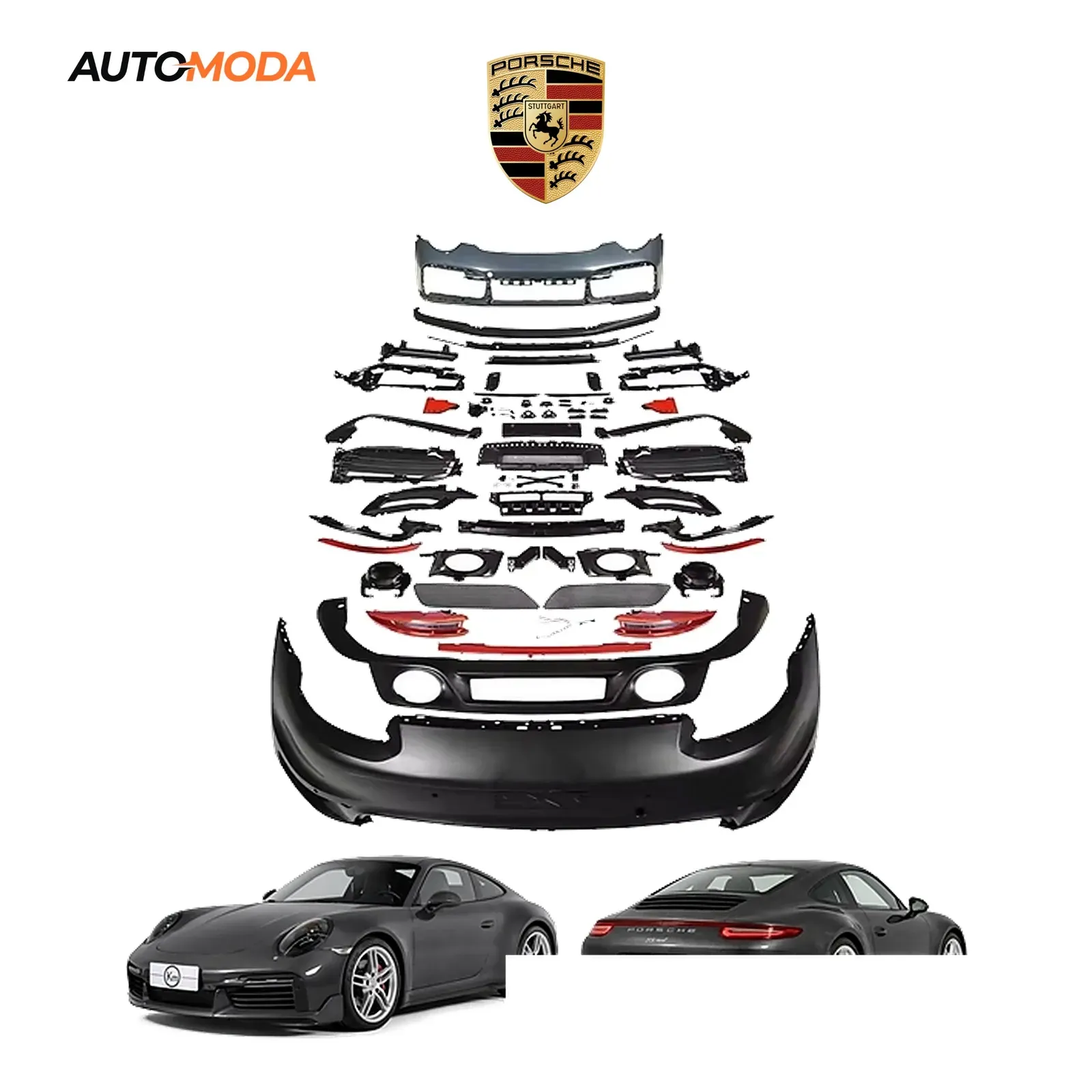 Porsche 911 Carrera body kit Turbo (2012 - 2019)