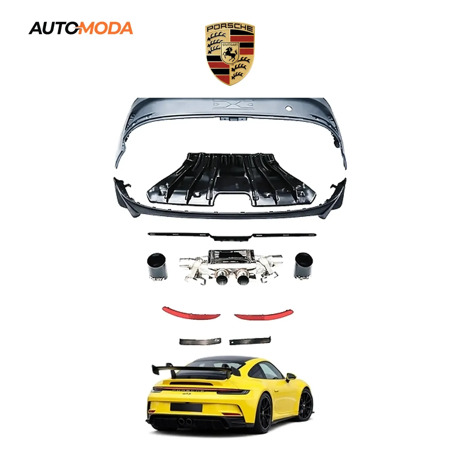 Porsche 911 Carrera zadnji branik GT3 (2019 - 2025)