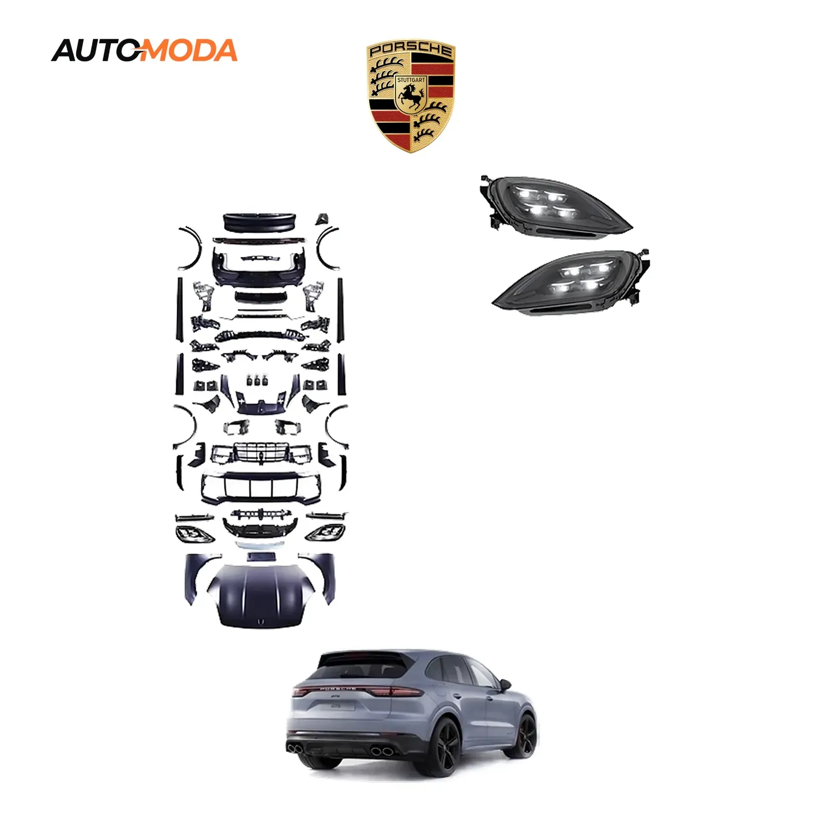 Porsche Cayenne body kit (konverzija 2018 - 2023 u 2024)