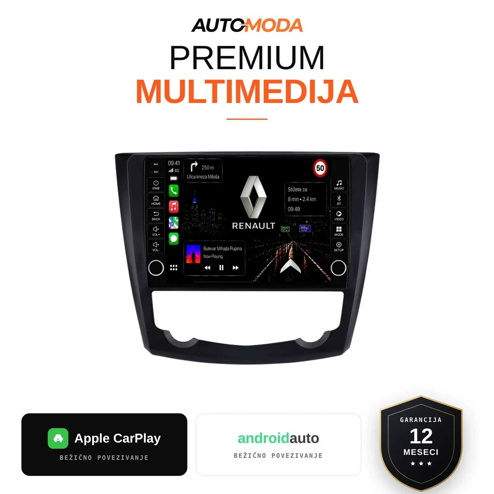 Renault Kadjar multimedija 10"