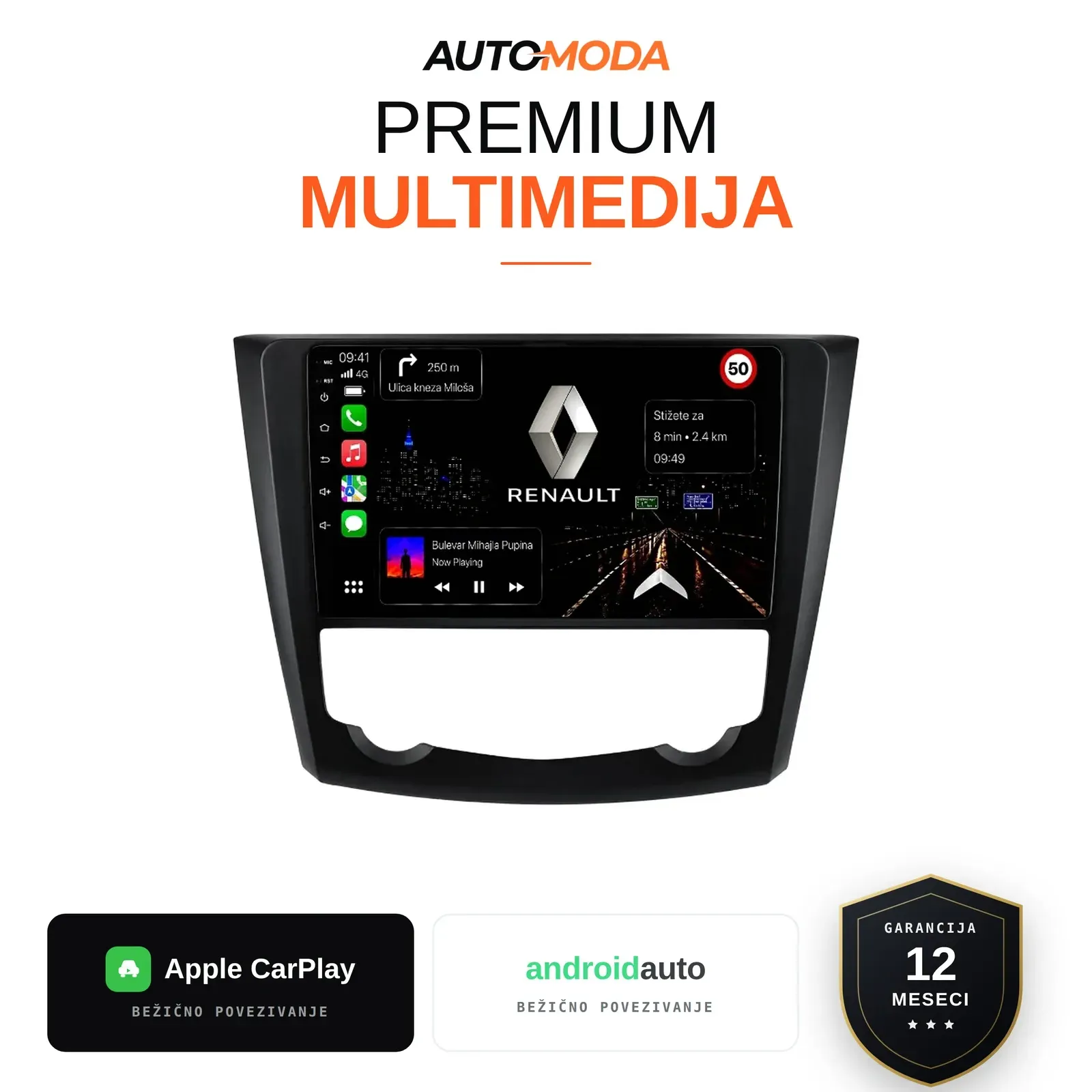 Renault Kadjar multimedija 10"