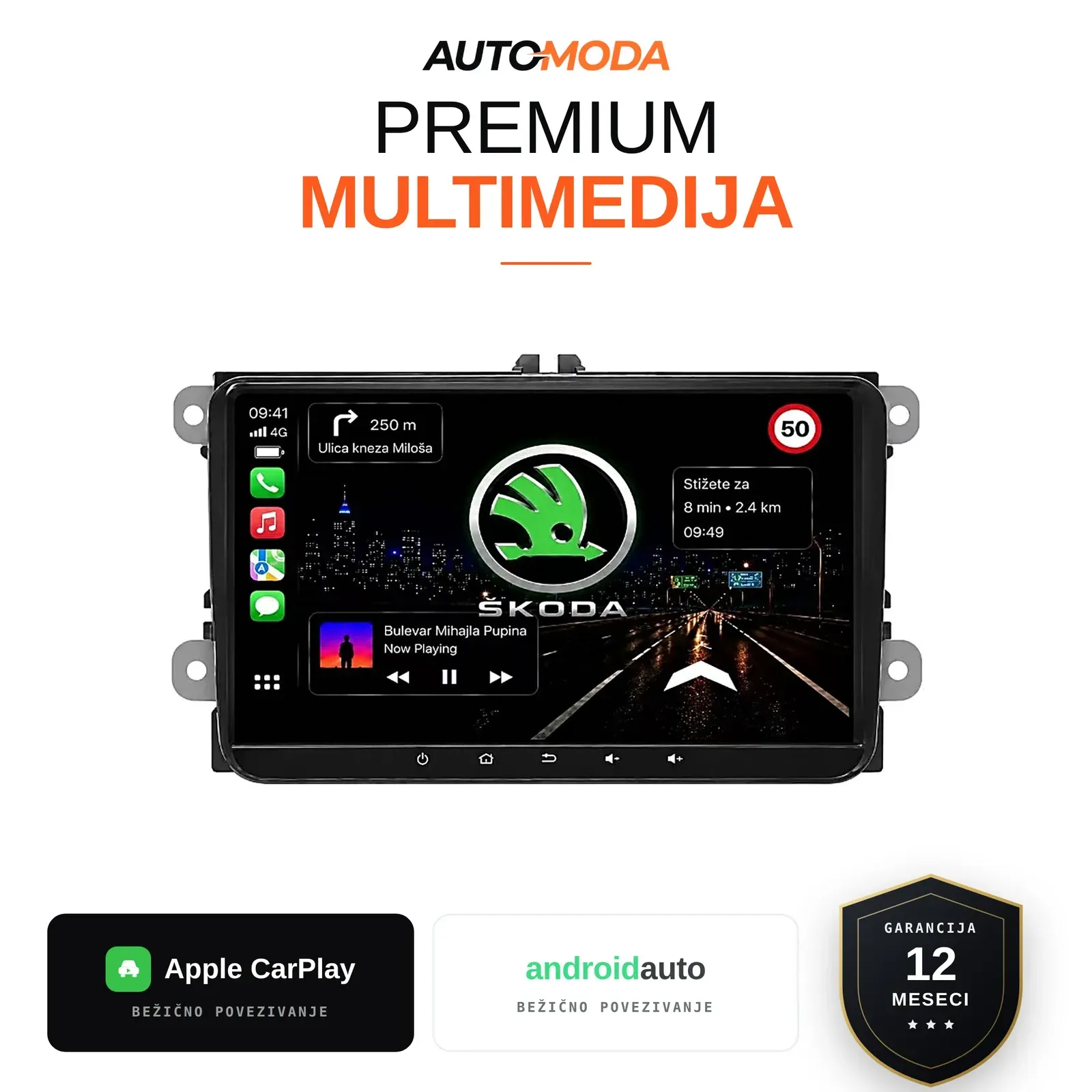 Skoda multimedija 9"