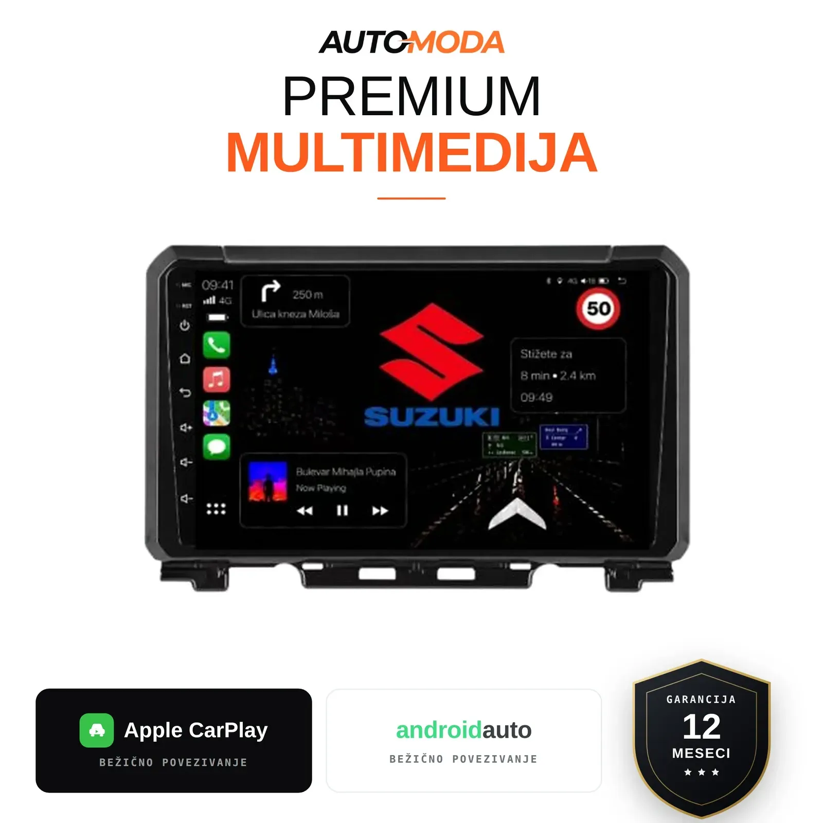 Suzuki Jimny multimedija 10"