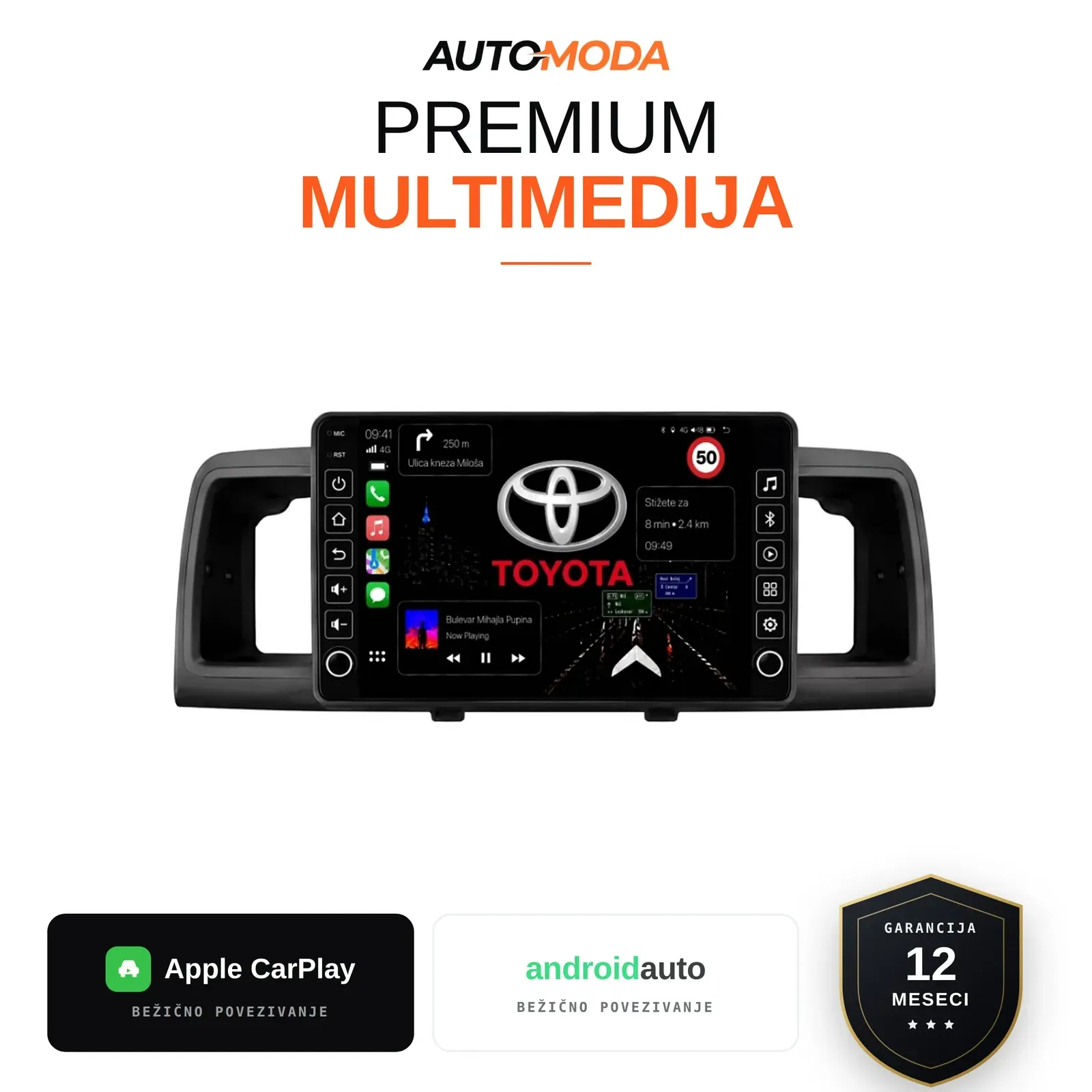 Toyota Corolla multimedija 10"