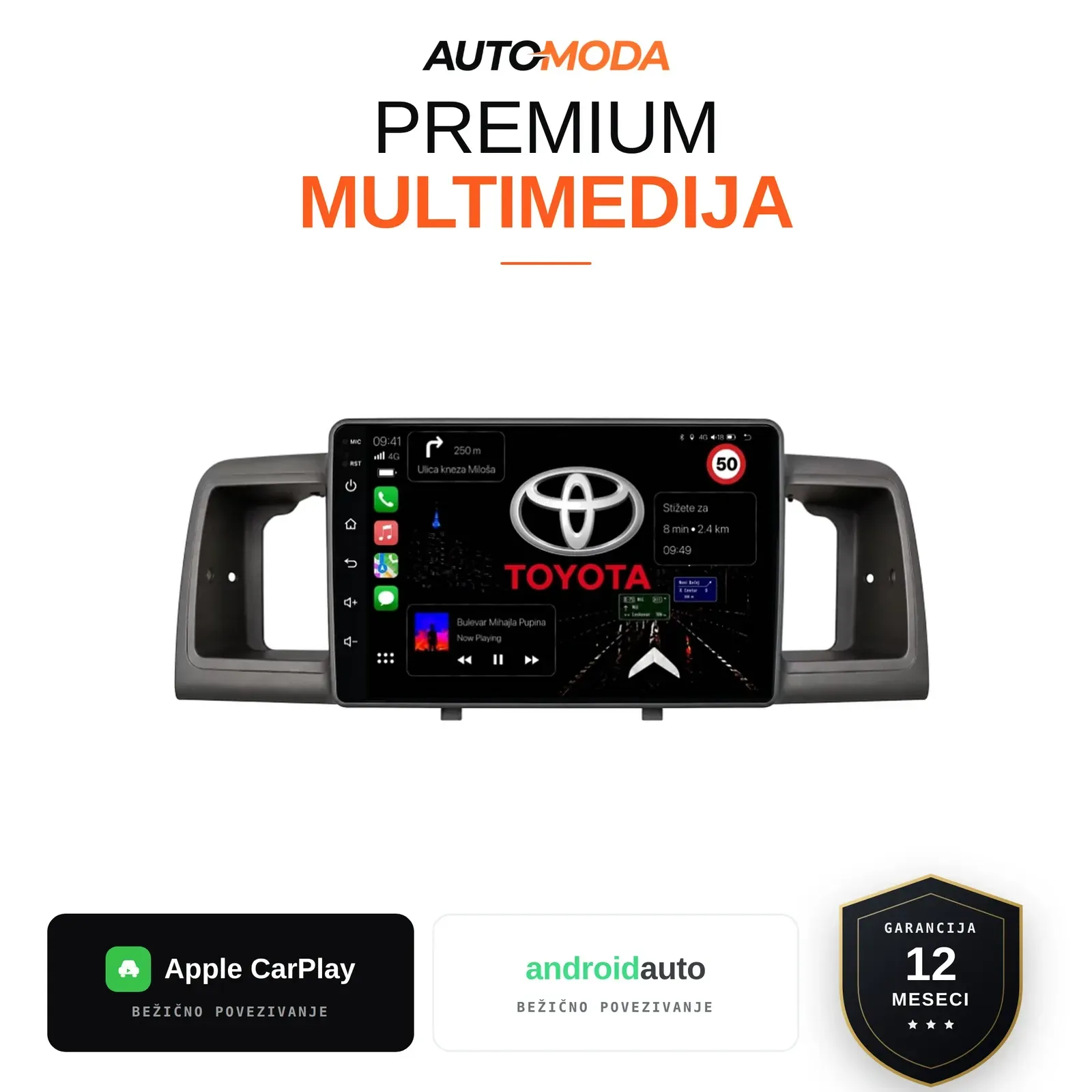 Toyota Corolla multimedija 10"