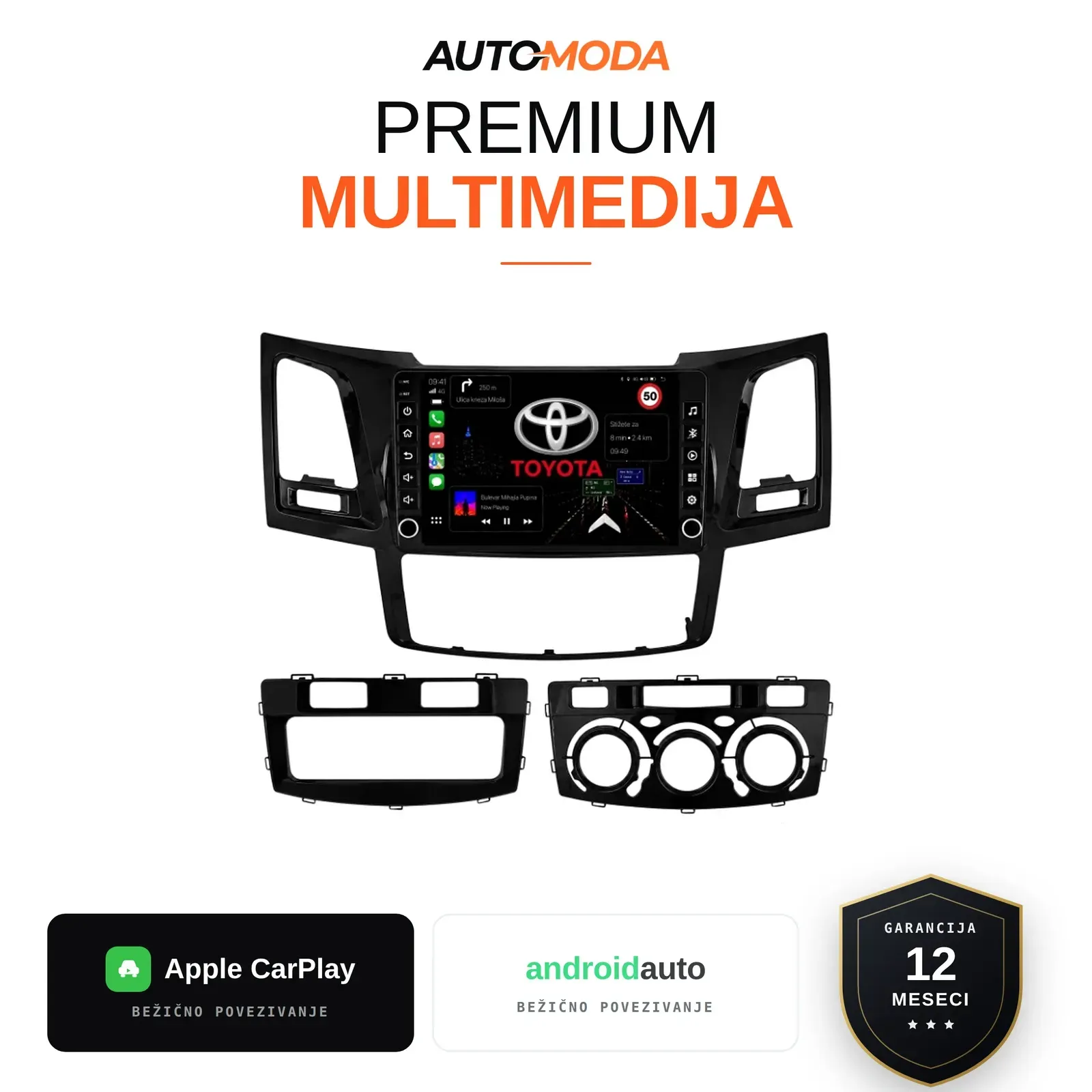 Toyota Hilux multimedija 10"