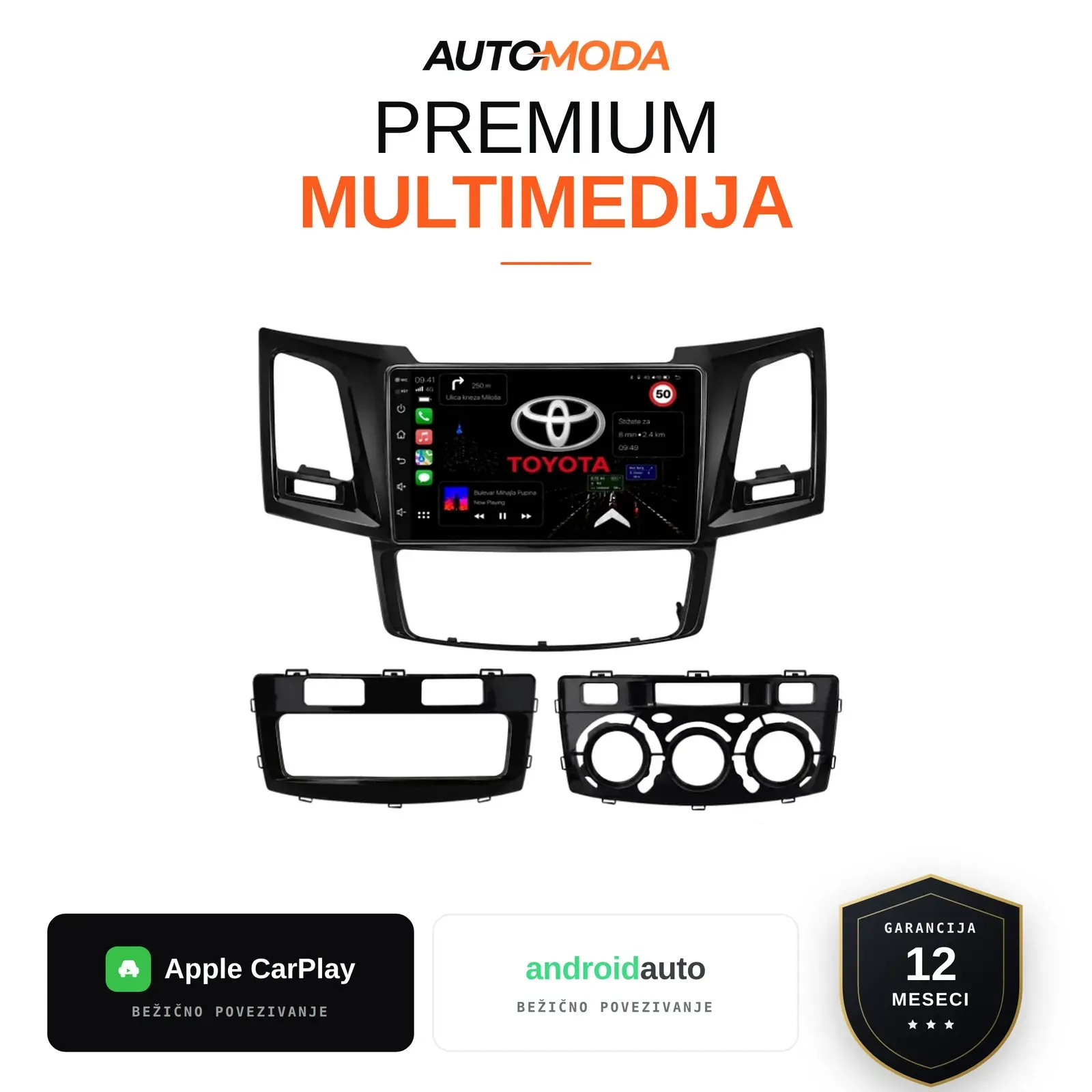 Toyota Hilux multimedija 10"