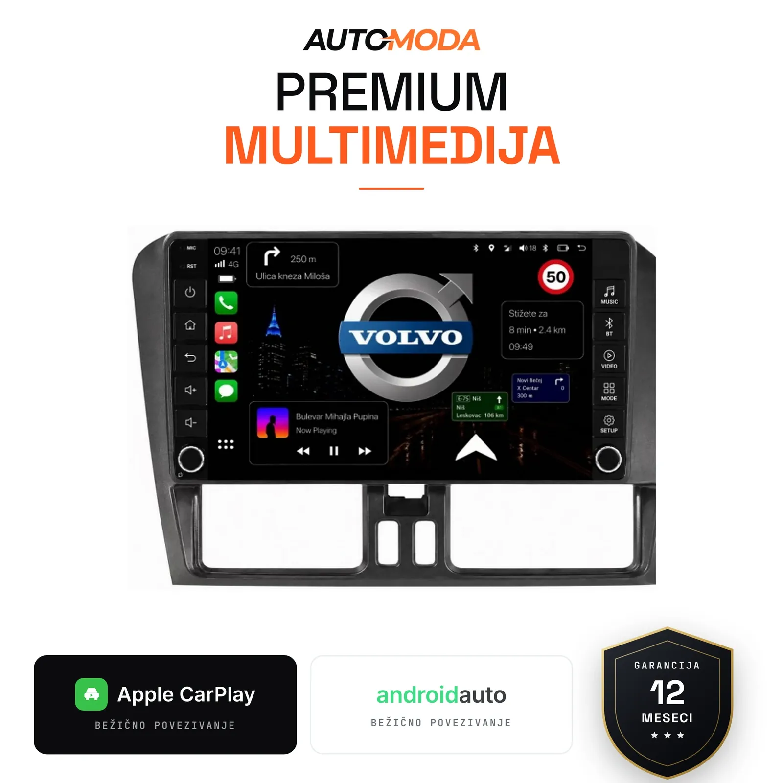 Volvo XC60 multimedija 10" (puna dugmad)