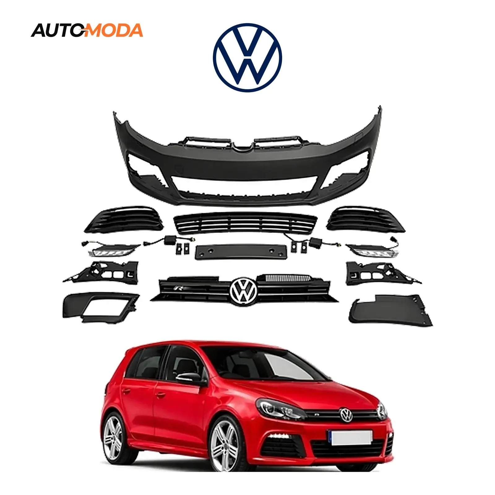 VW Golf 6 prednji branik R