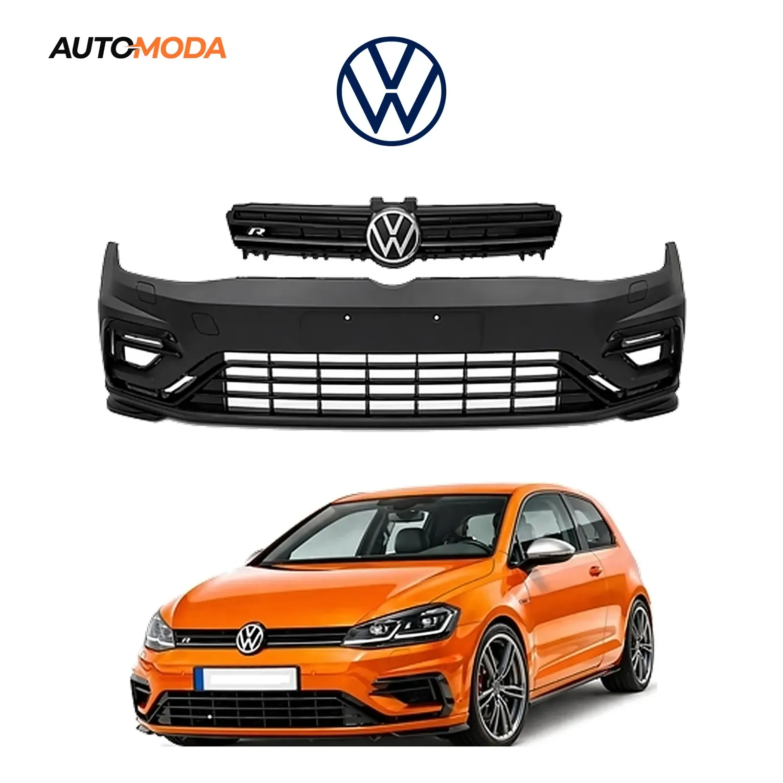 VW Golf 7 prednji branik R (konverzija u Golf 7.5)