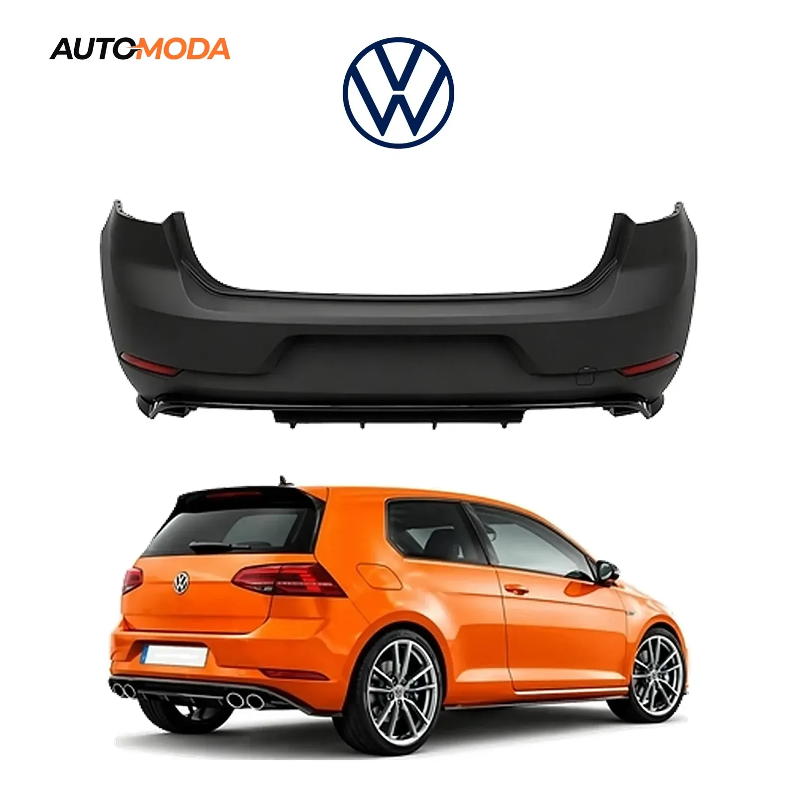 VW Golf 7 zadnji branik R (konverzija u Golf 7.5)