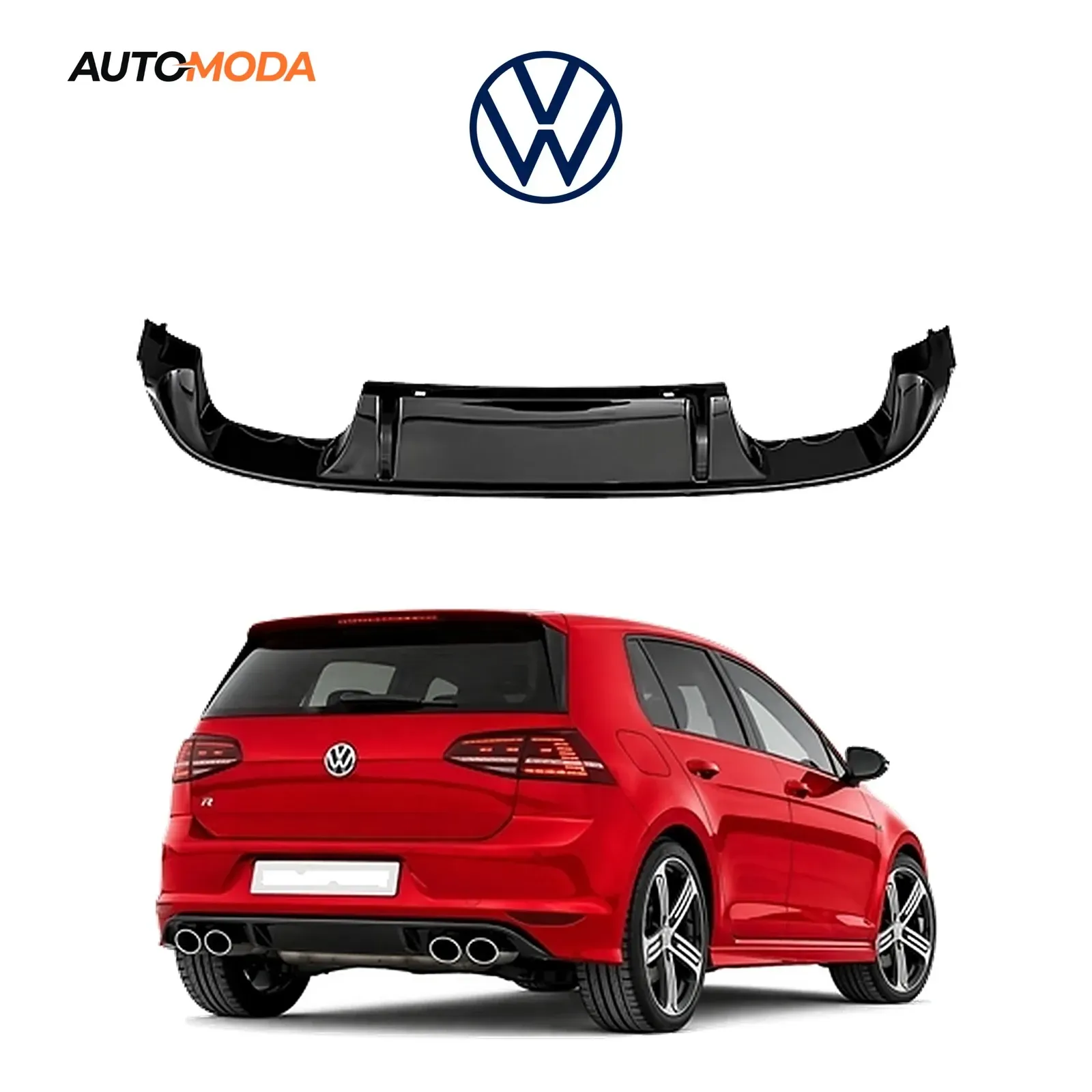 VW Golf 7 zadnji difuzor R