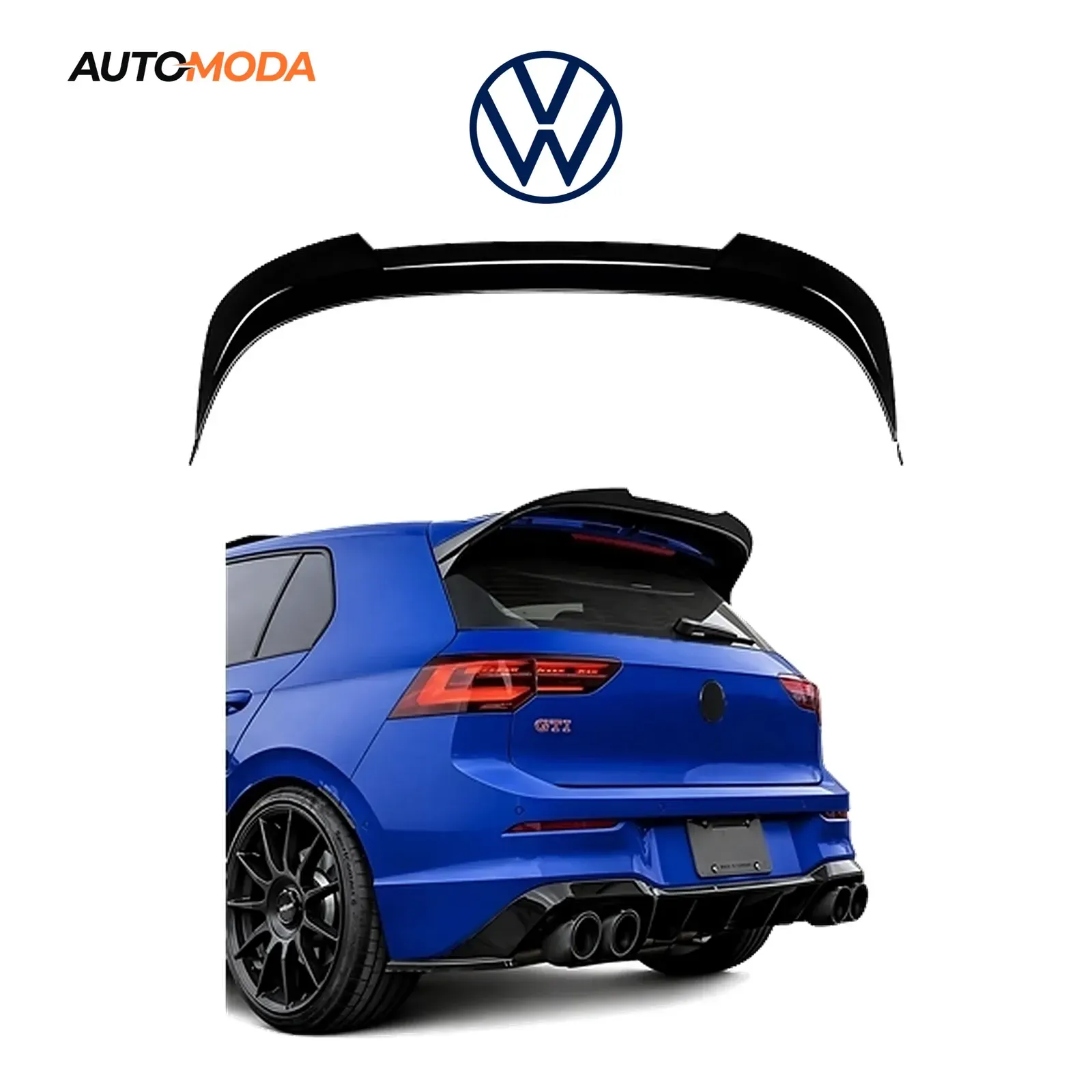 VW Golf 8 krovni spojler GTI/R model 4
