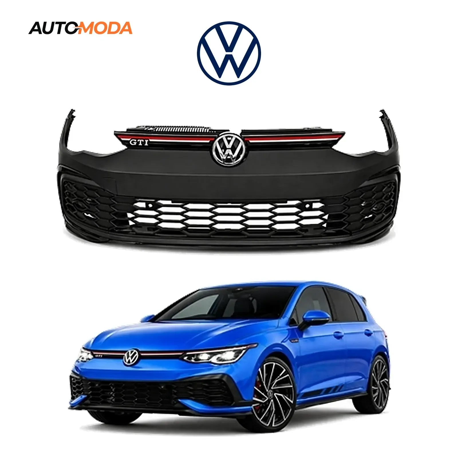 VW Golf 8 prednji branik GTI