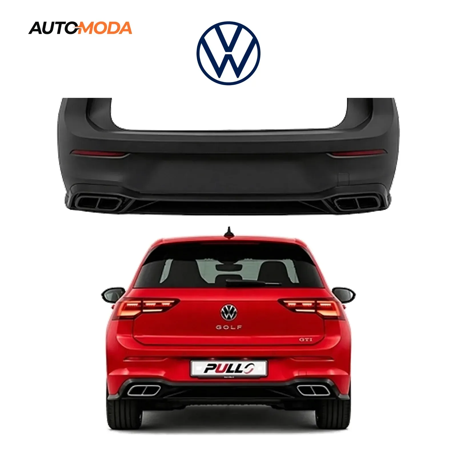 VW Golf 8 zadnji branik R