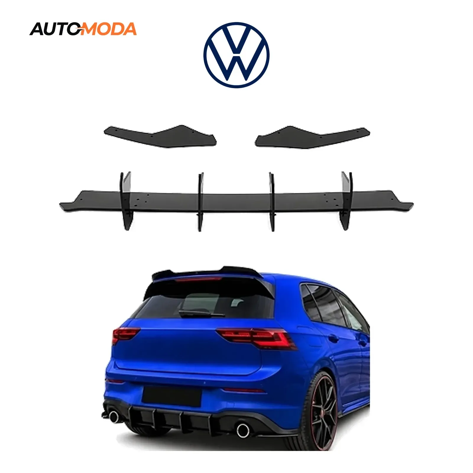 VW Golf 8 zadnji difuzor GTI/R