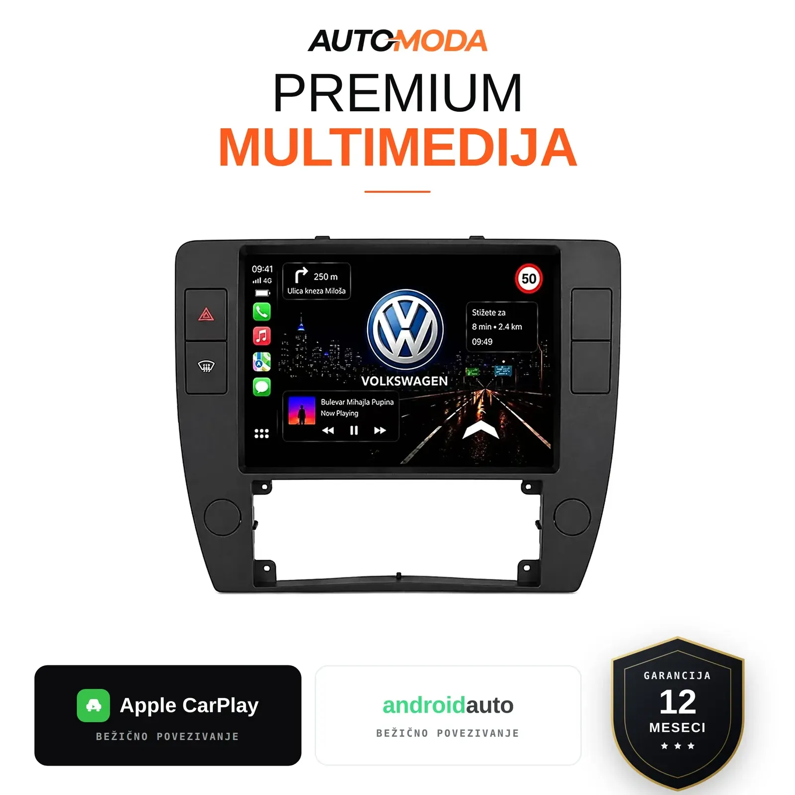 Volkswagen Passat B5 multimedija 10" — Android, CarPlay, navigacija